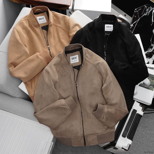 Áo khoác bomber da lộn RAFOZ - 006 