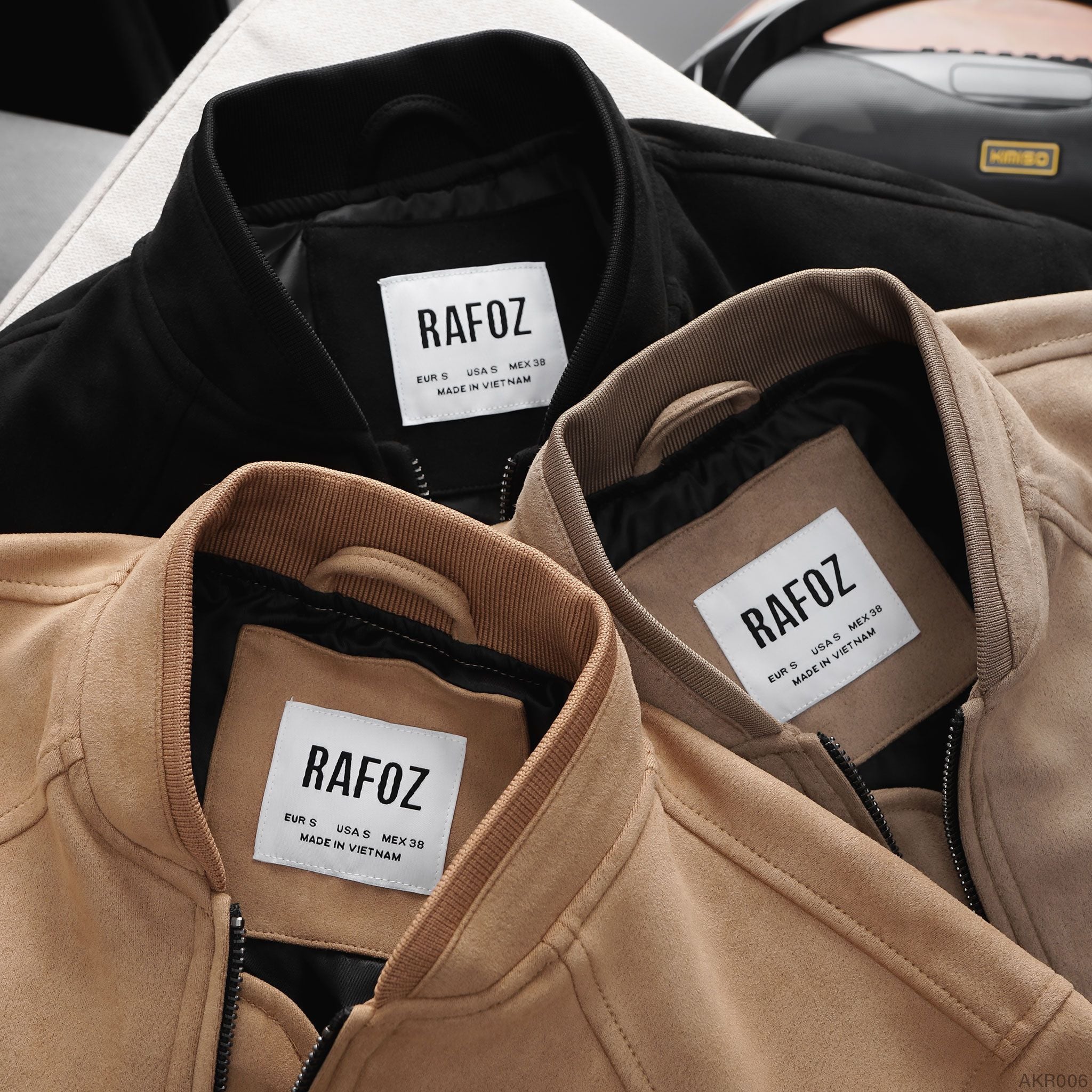  Áo khoác bomber da lộn RAFOZ - 006 