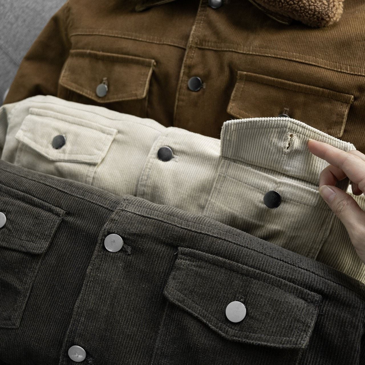  Áo khoác nhung lót lông KF 6M 