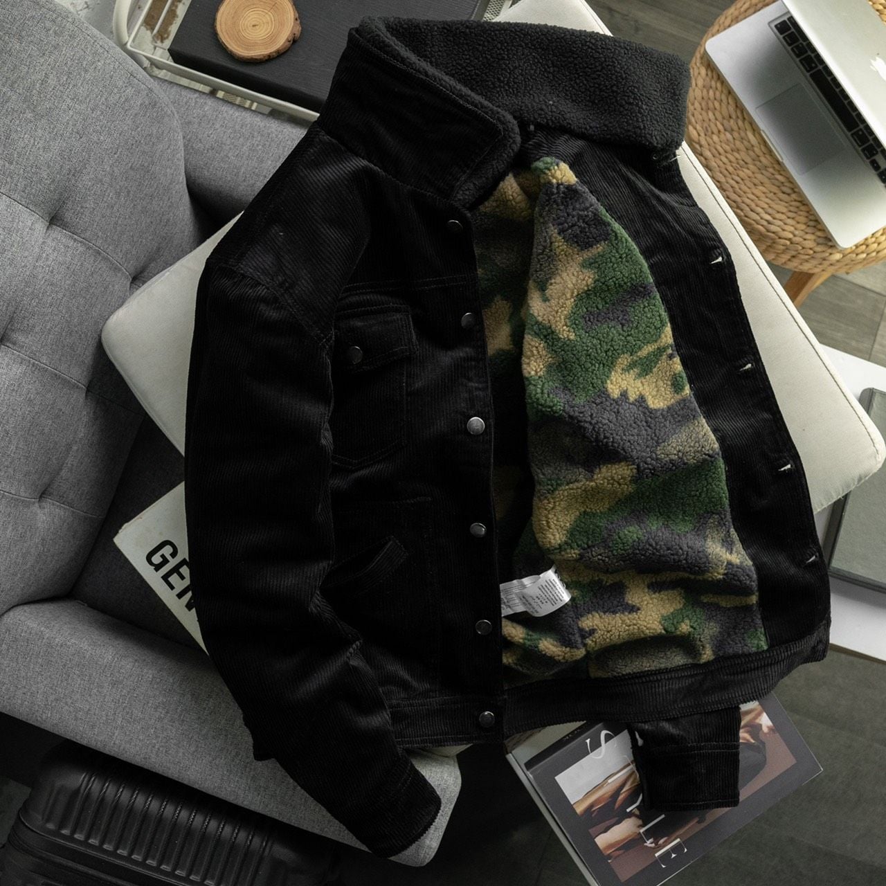  Áo khoác nhung lót lông KF 6M 