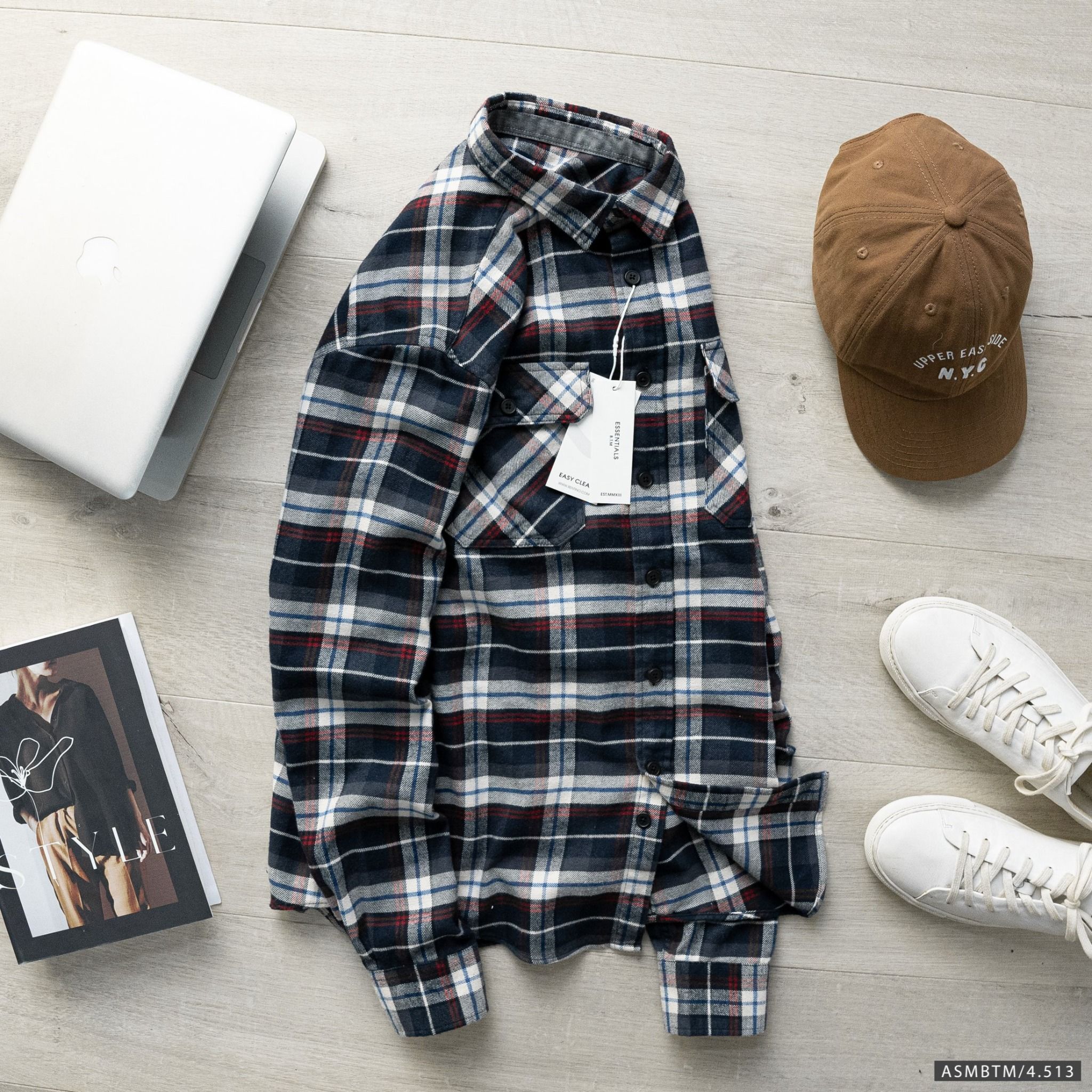  Áo sơ mi Caro BTN 2 túi 4M 