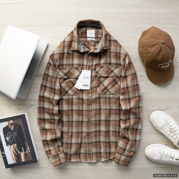  Áo sơ mi Caro BTN 2 túi 4M 