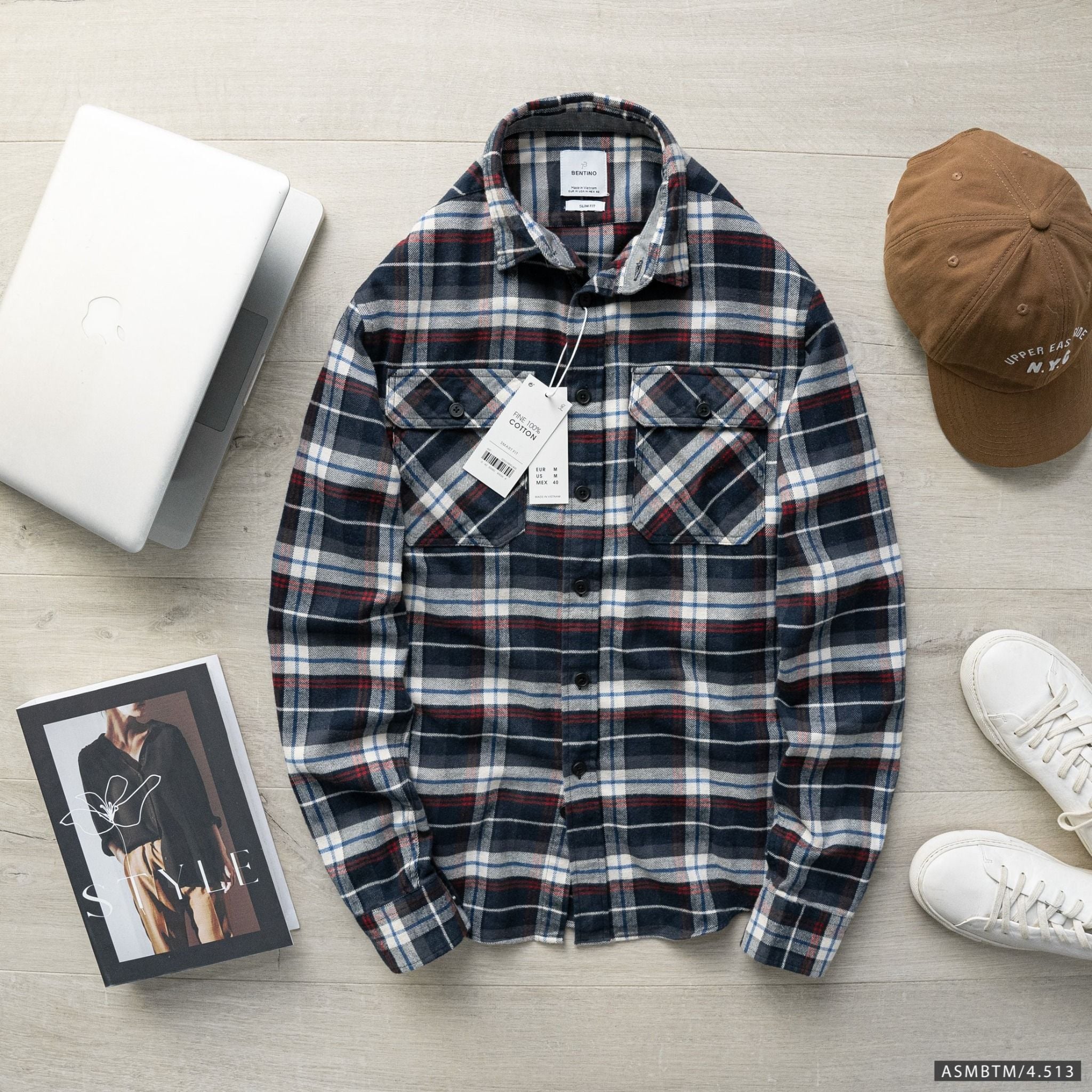  Áo sơ mi Caro BTN 2 túi 4M 