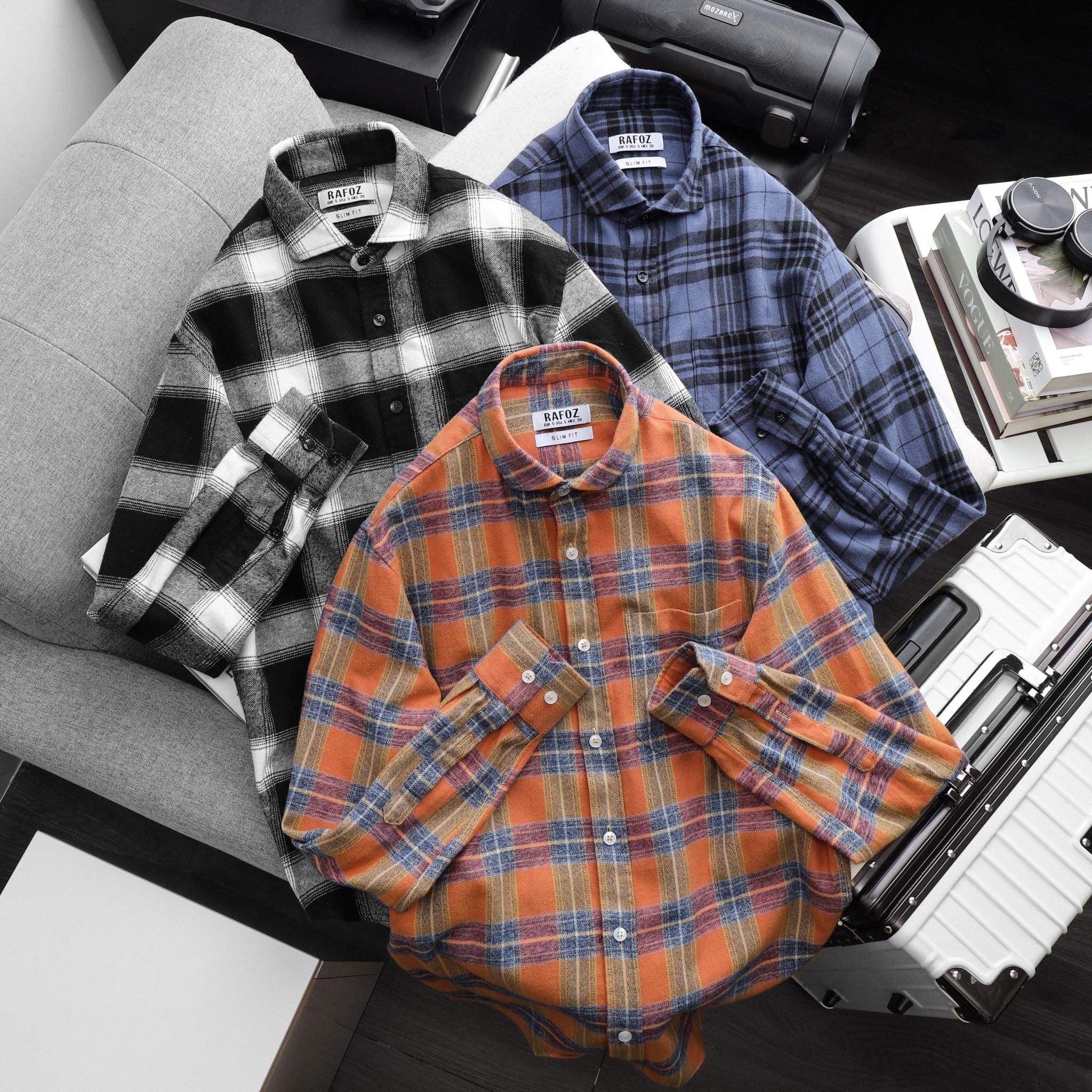  Áo sơ mi Caro RAFOZ 3M - 220235 