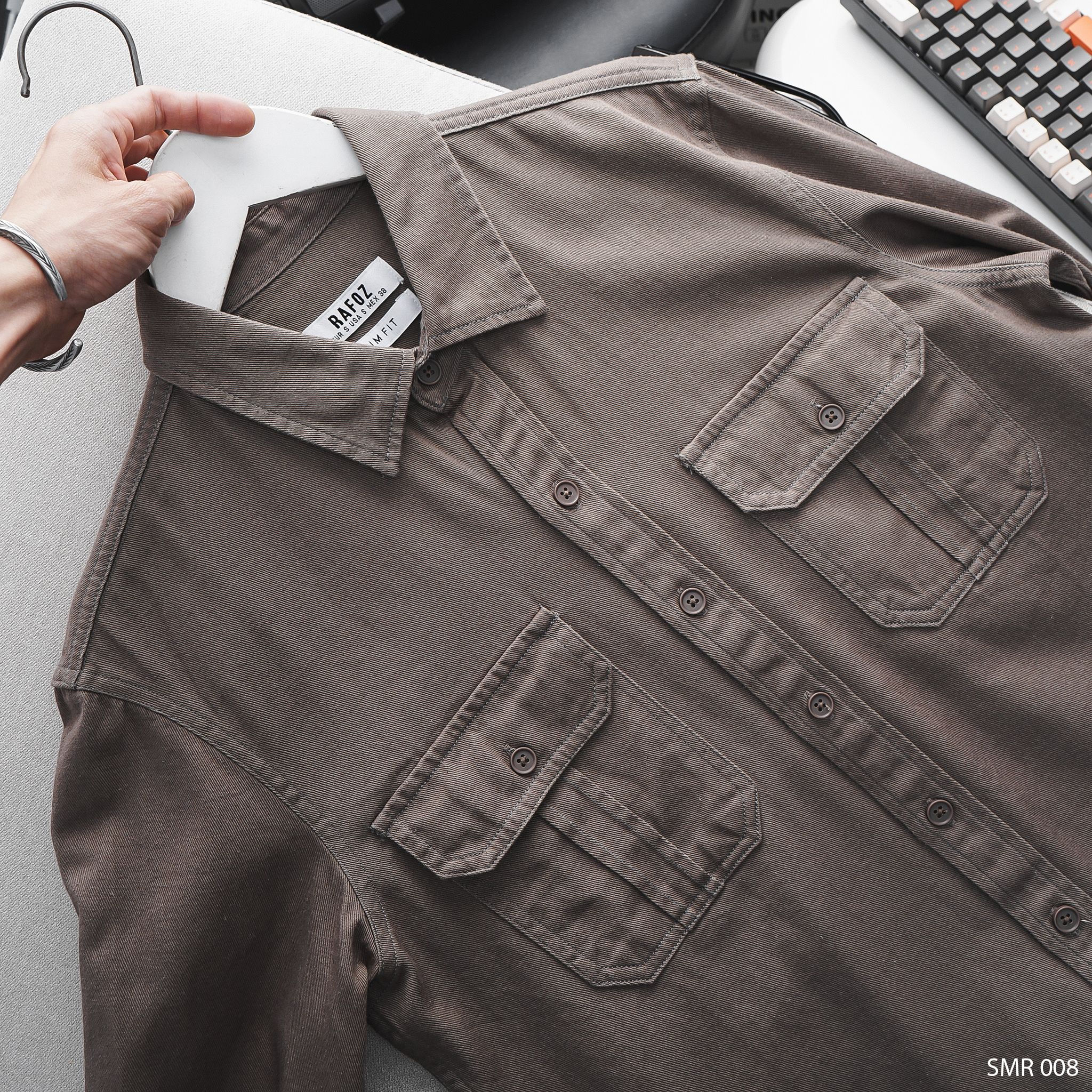  Áo sơ mi kaki basic RAFOZ - 008 