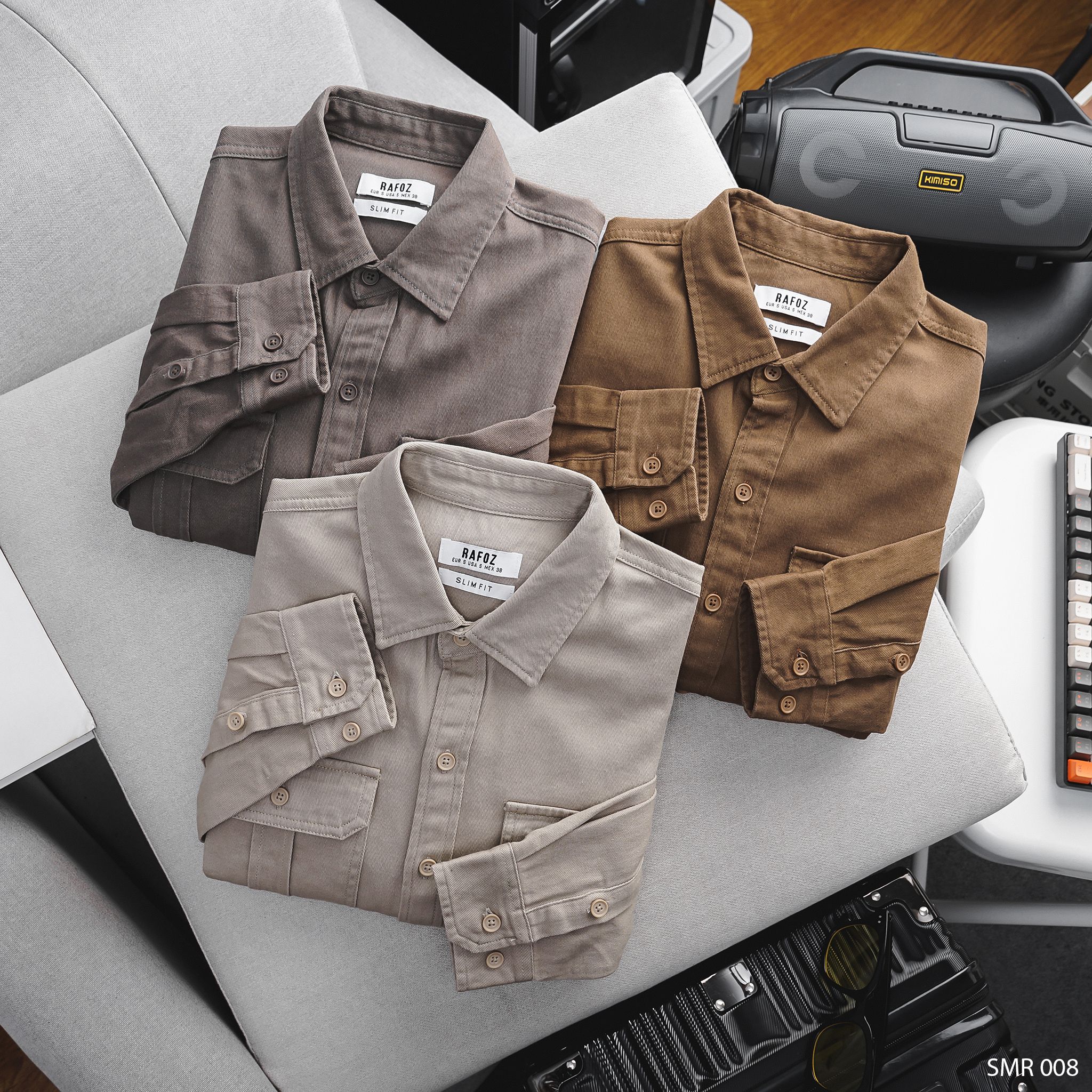  Áo sơ mi kaki basic RAFOZ - 008 
