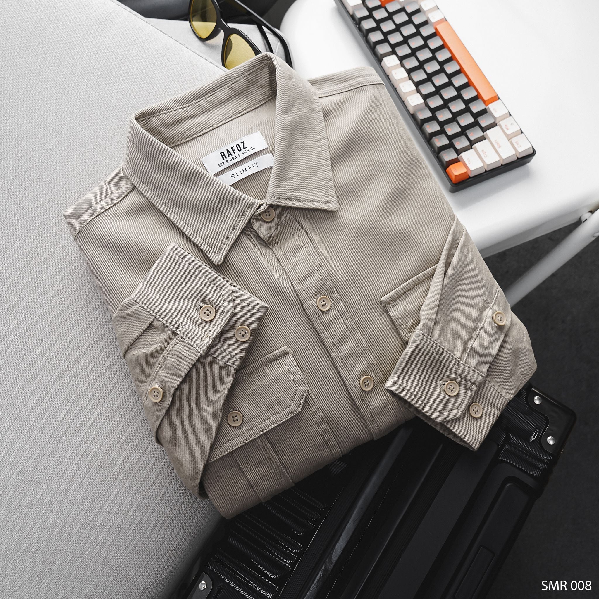  Áo sơ mi kaki basic RAFOZ - 008 