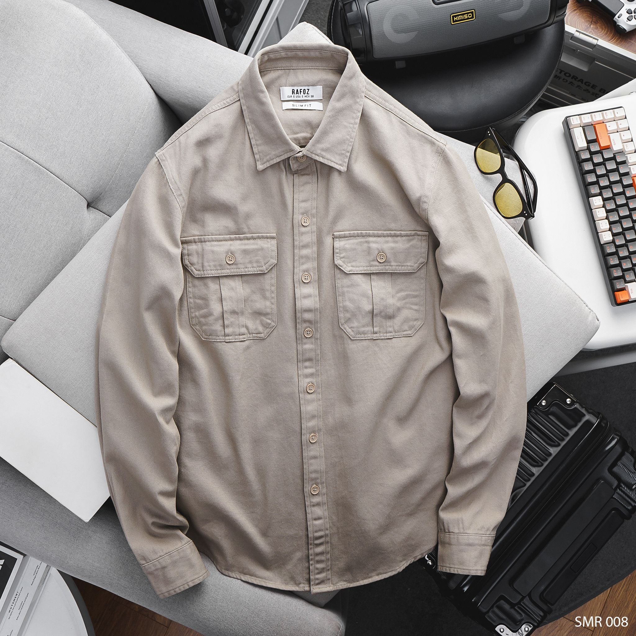  Áo sơ mi kaki basic RAFOZ - 008 