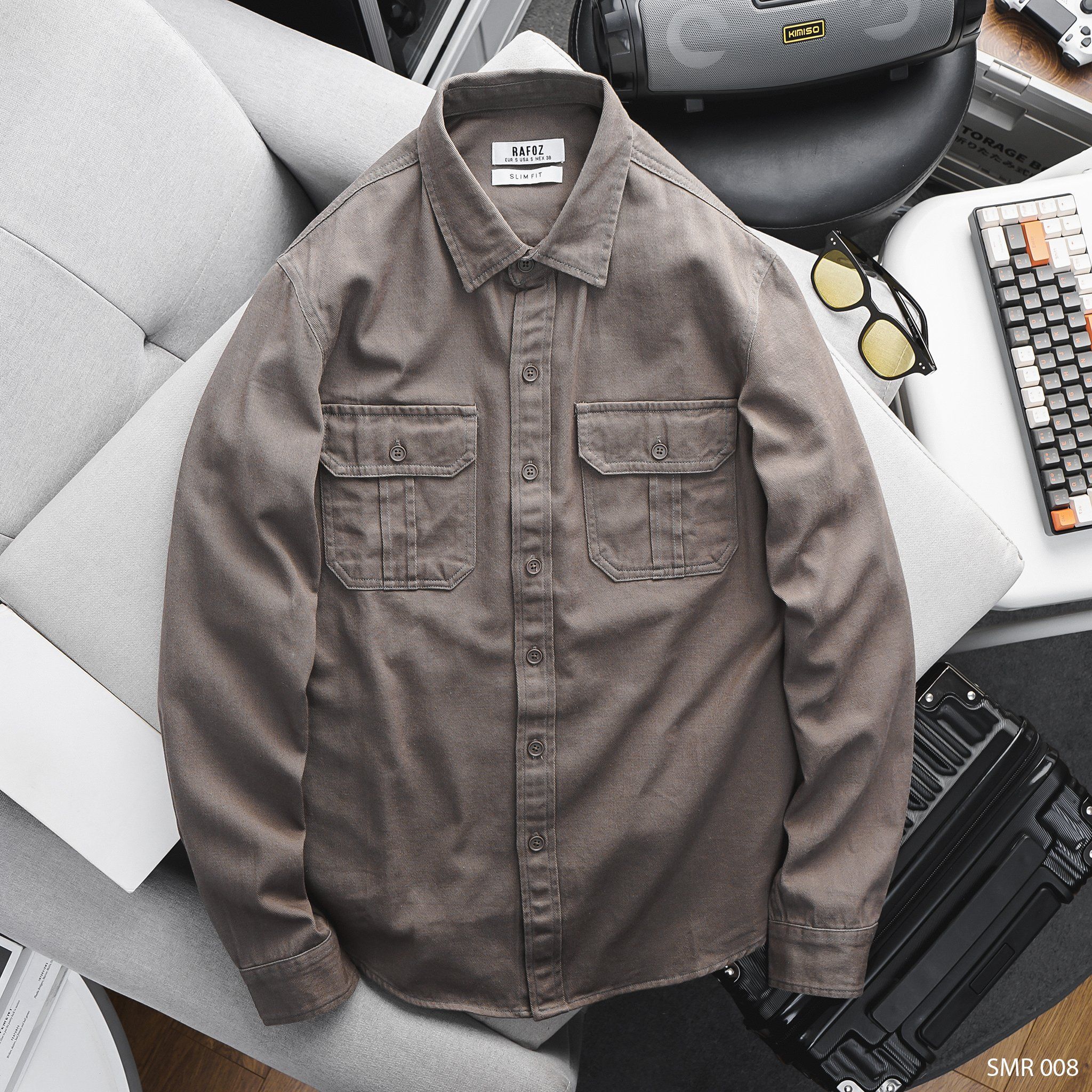  Áo sơ mi kaki basic RAFOZ - 008 