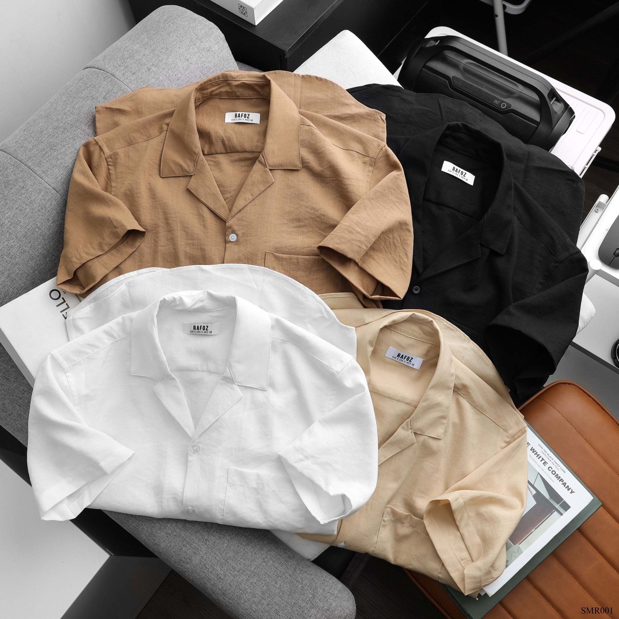  Áo sơ mi NT RAFOZ cổ danton - 001 