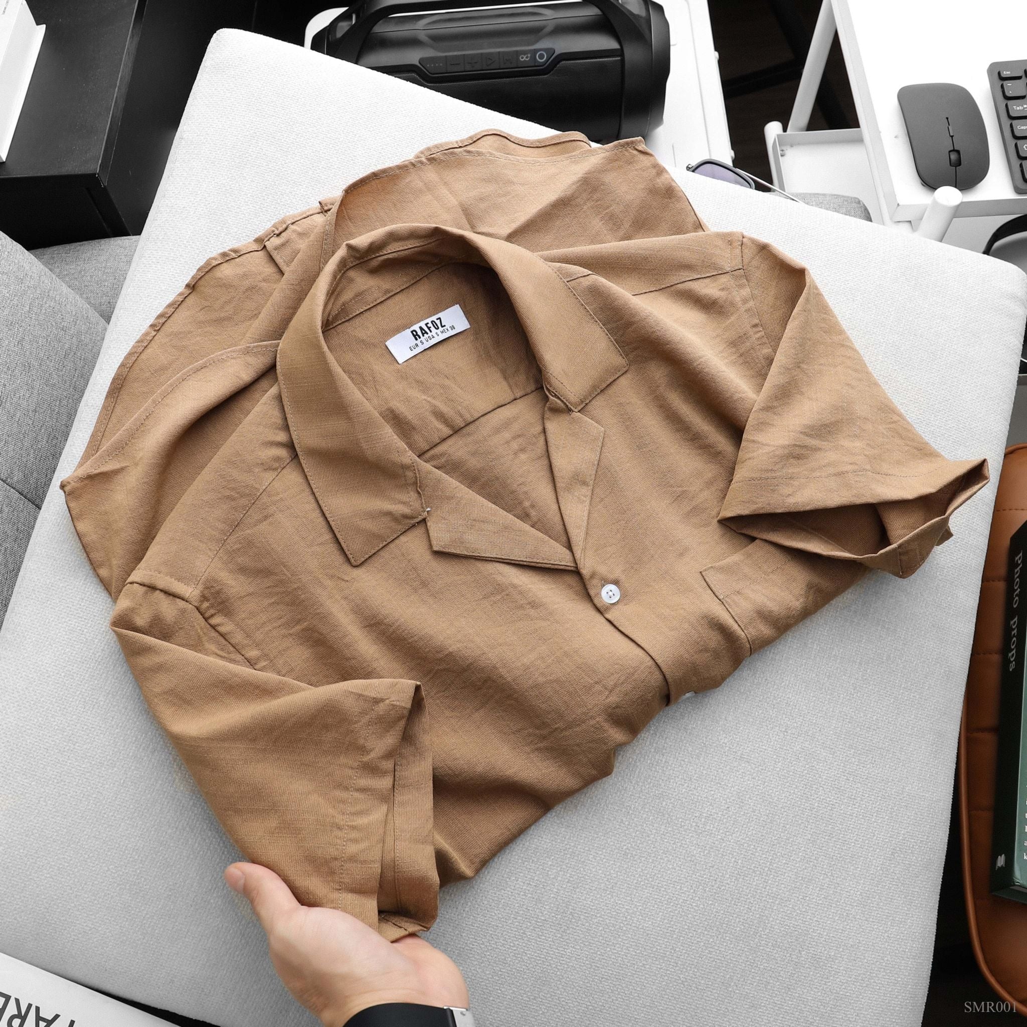  Áo sơ mi NT RAFOZ cổ danton - 001 