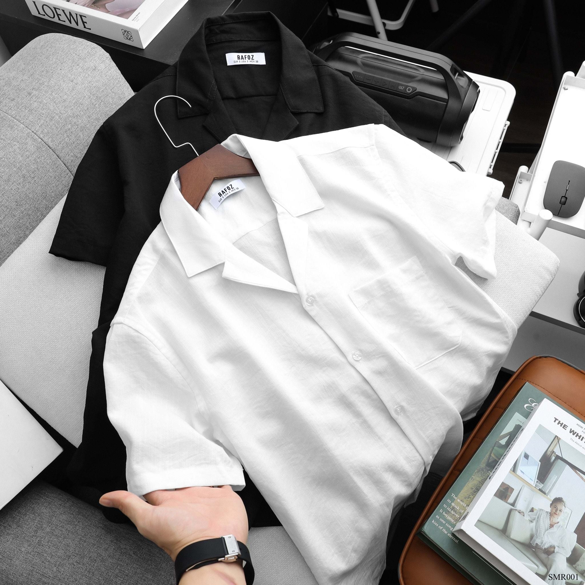  Áo sơ mi NT RAFOZ cổ danton - 001 