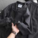  Bomber dạ RAFOZ tay da lộn - 220233 