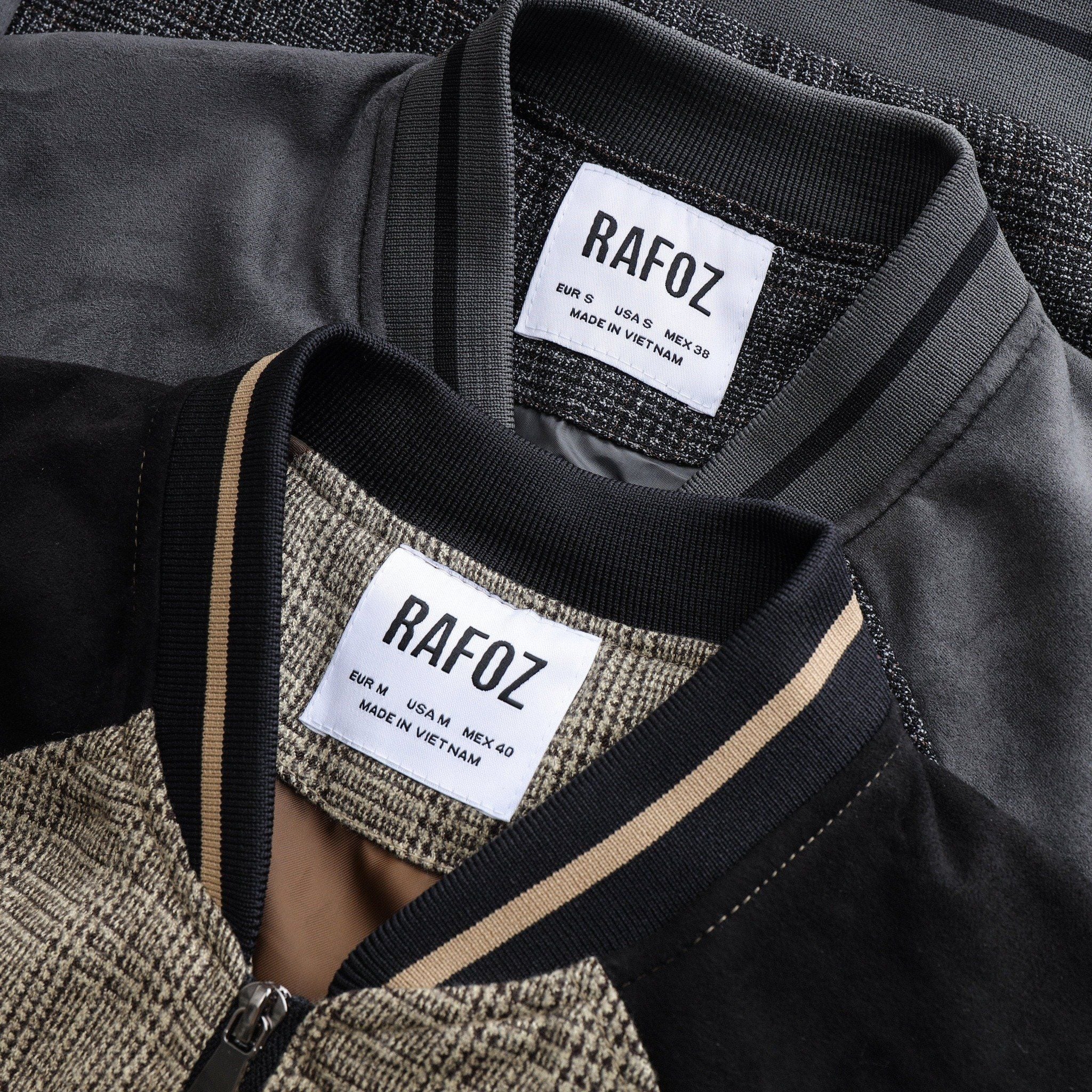  Bomber dạ RAFOZ tay da lộn - 220233 