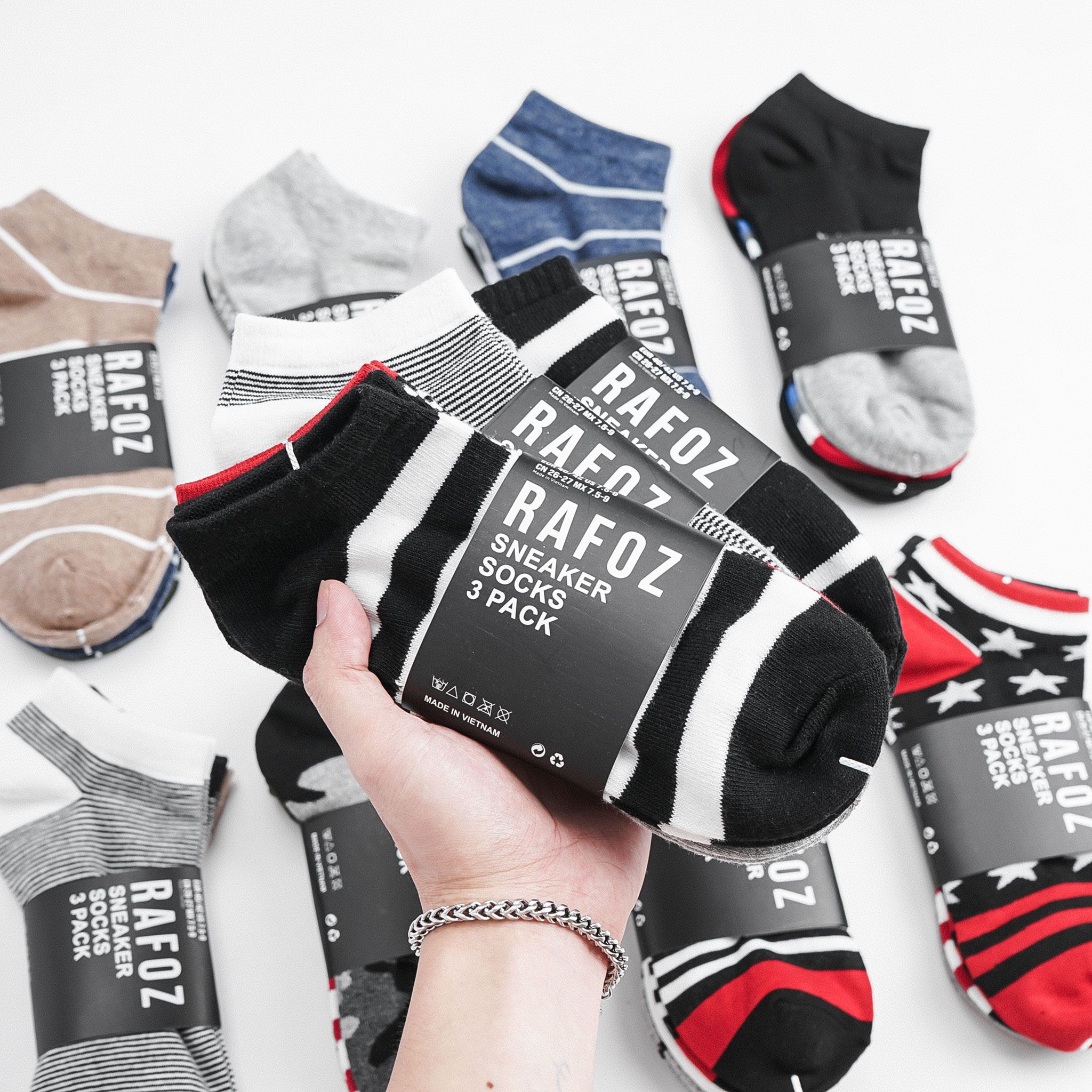  Vớ sọc Rafoz 3đ/ 1 set 