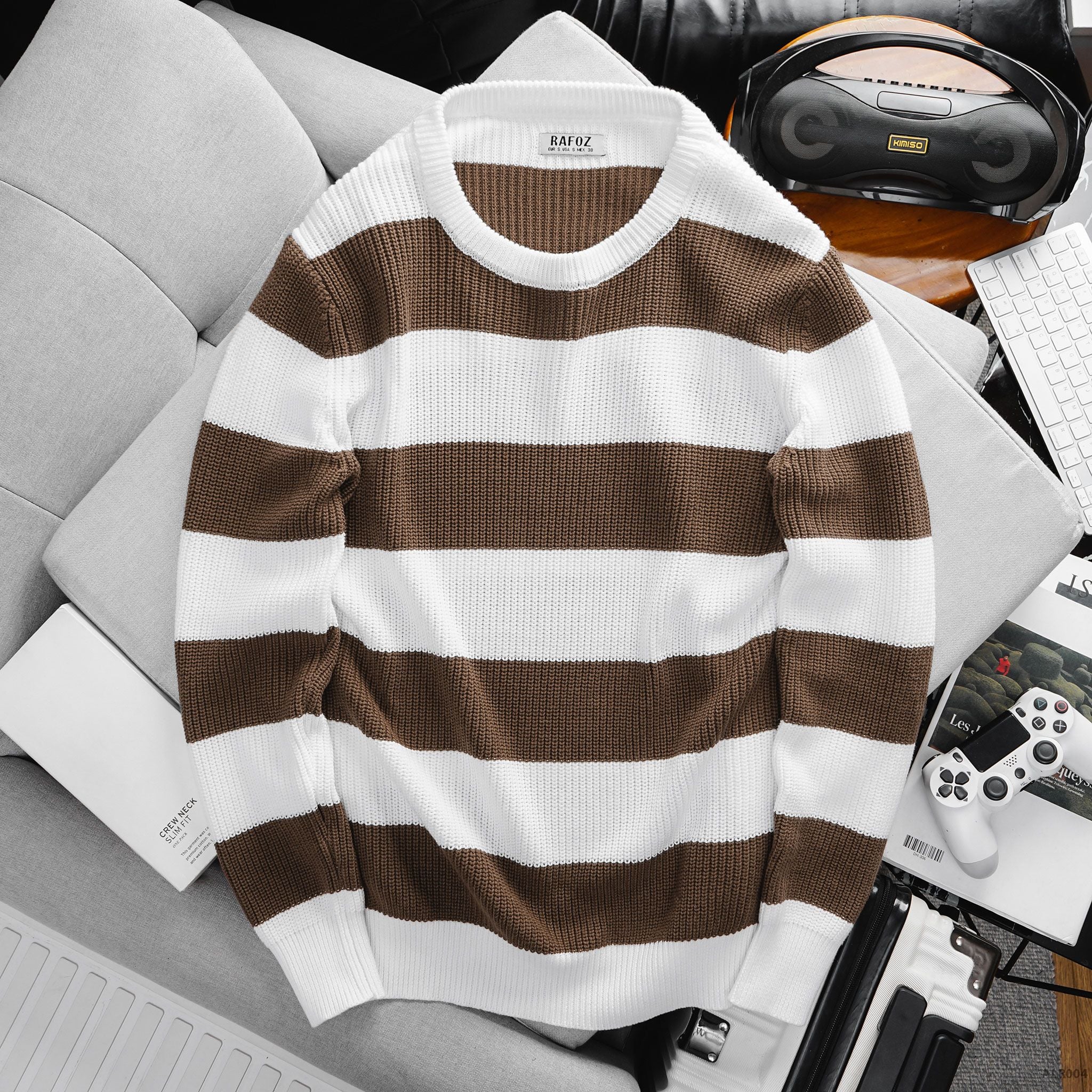  Áo len RAFOZ Strippe knit - 004 