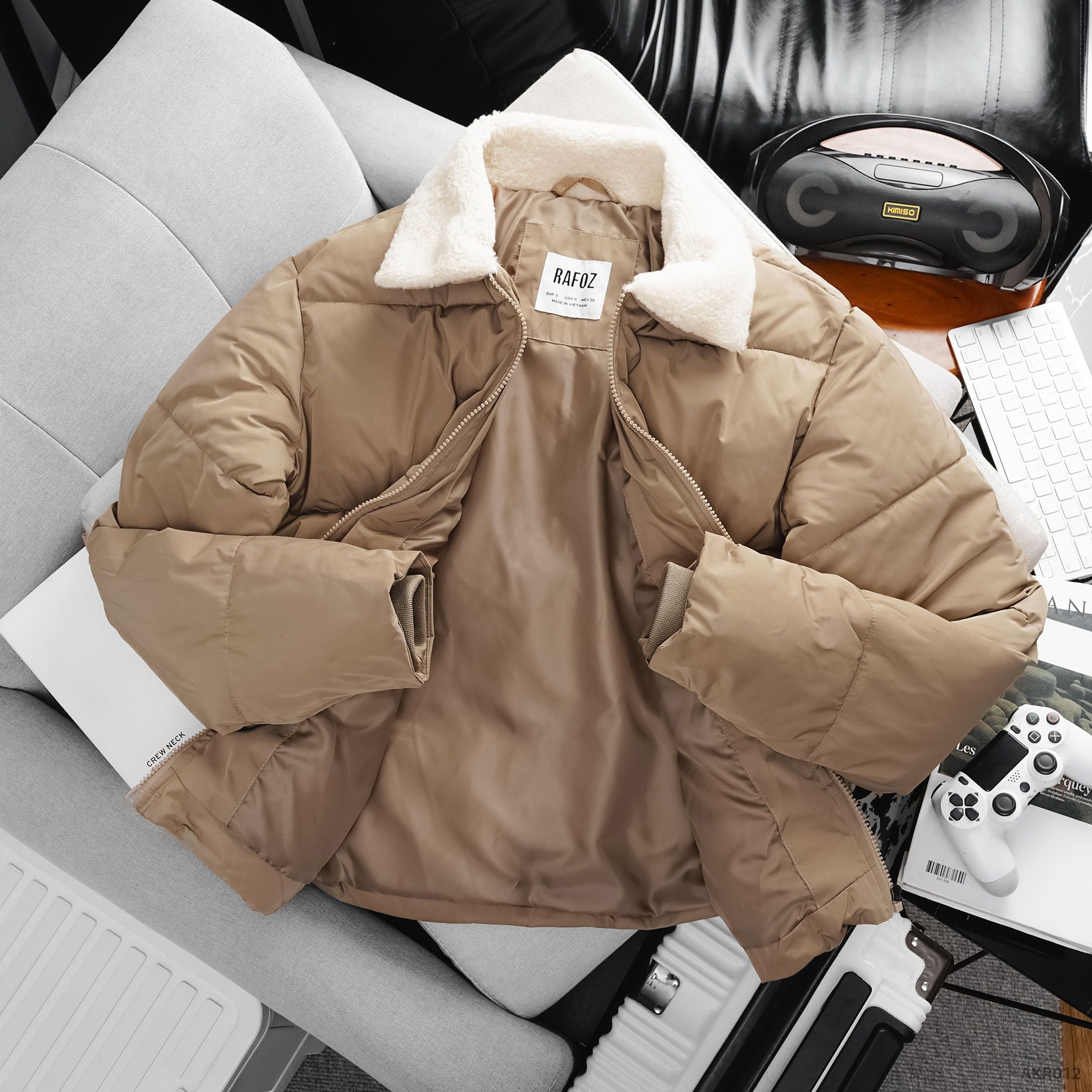  Áo khoác phao cổ lông RAFOZ - 012 