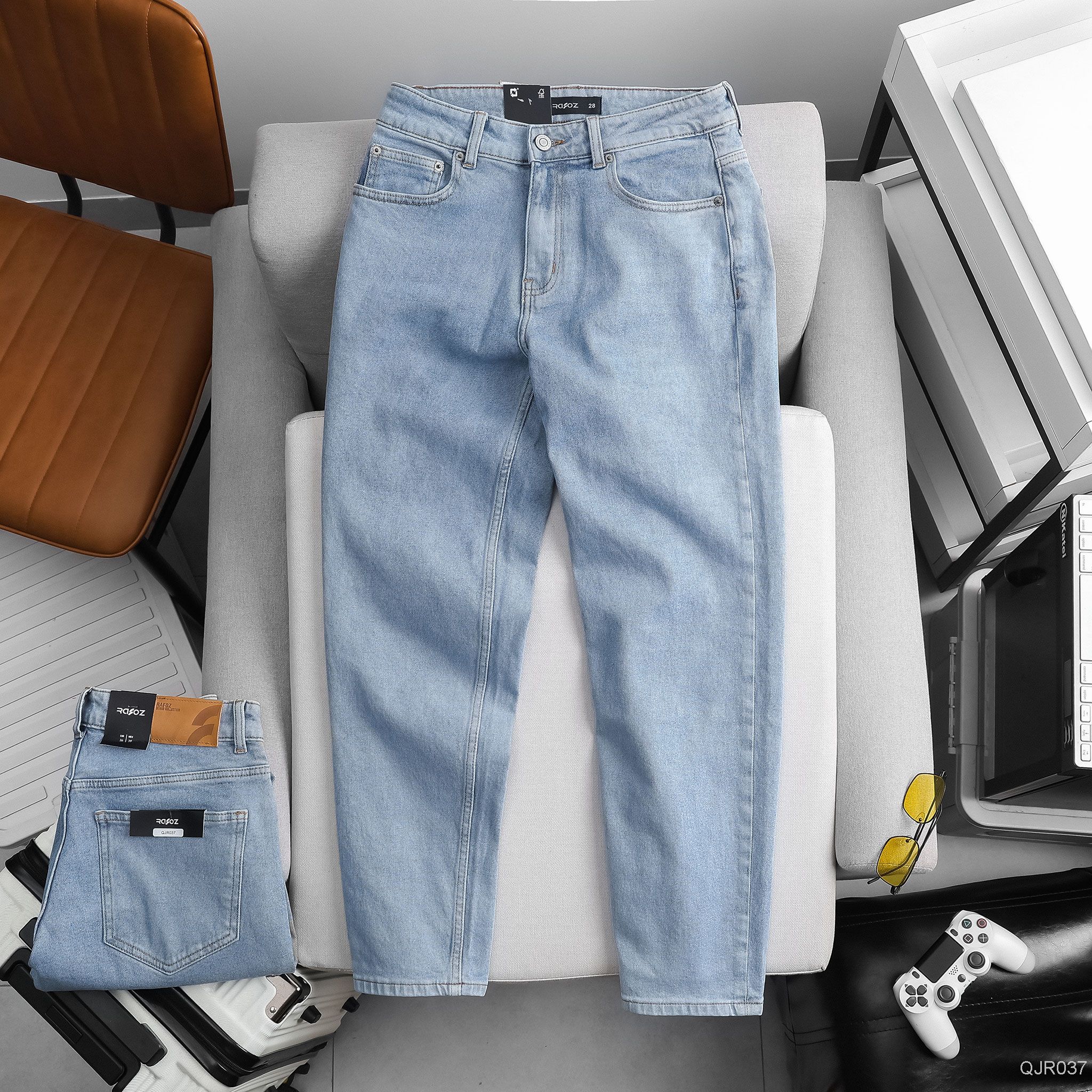  Quần jean relaxed RAFOZ Blue wash - 037 