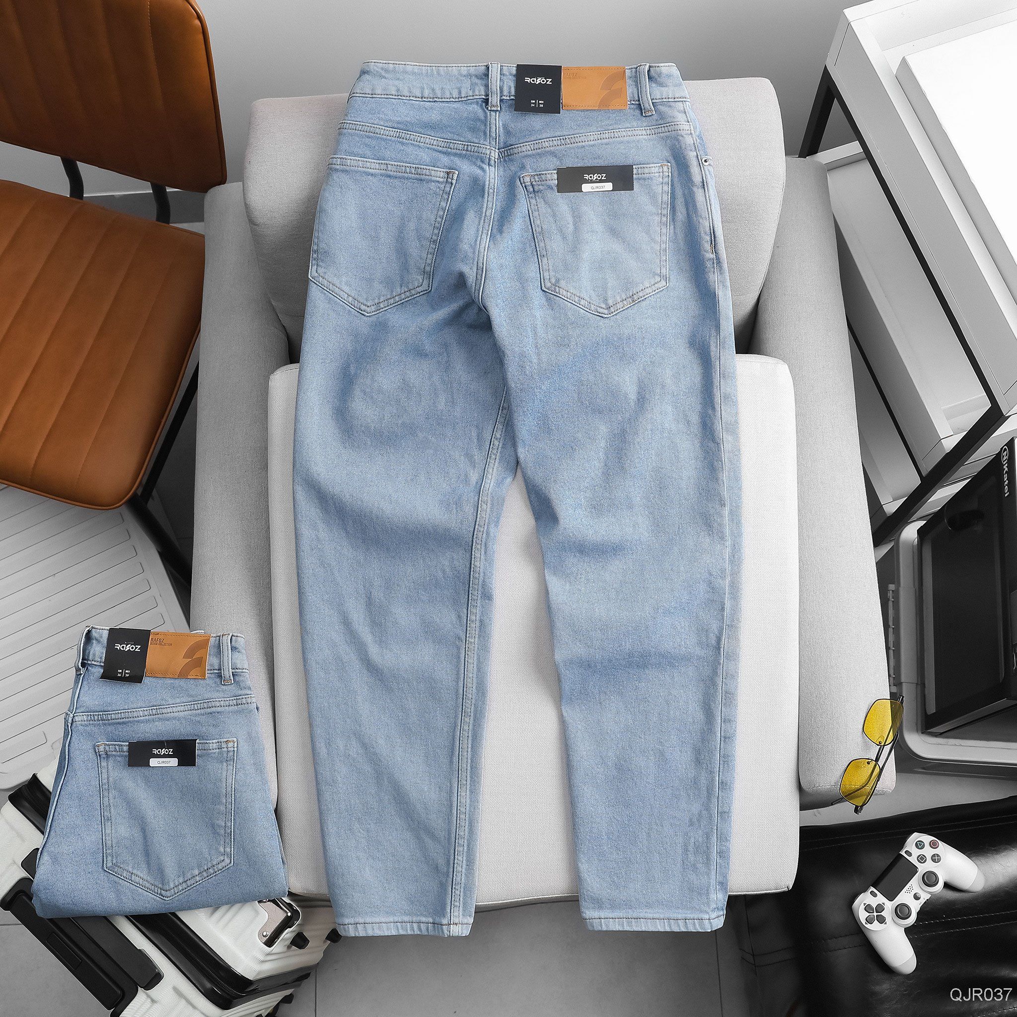  Quần jean relaxed RAFOZ Blue wash - 037 