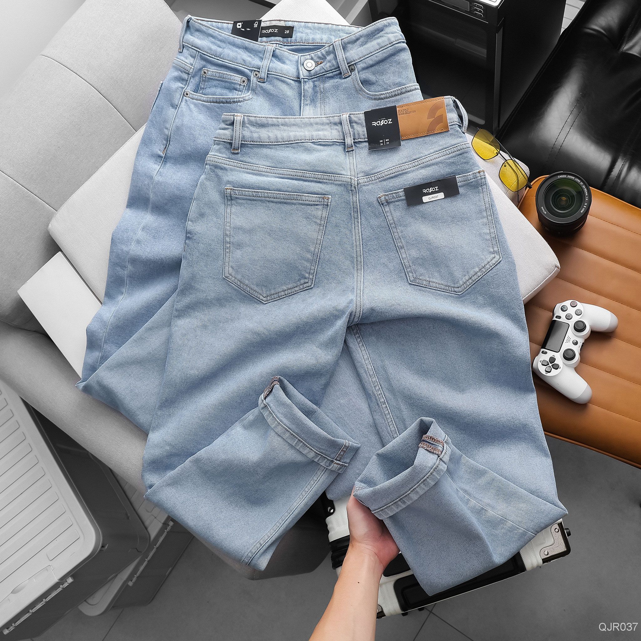  Quần jean relaxed RAFOZ Blue wash - 037 