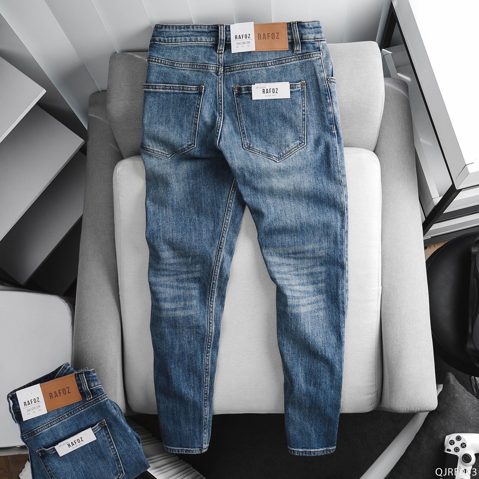  Quần jean RAFOZ 254 Classic blue wash - 003 