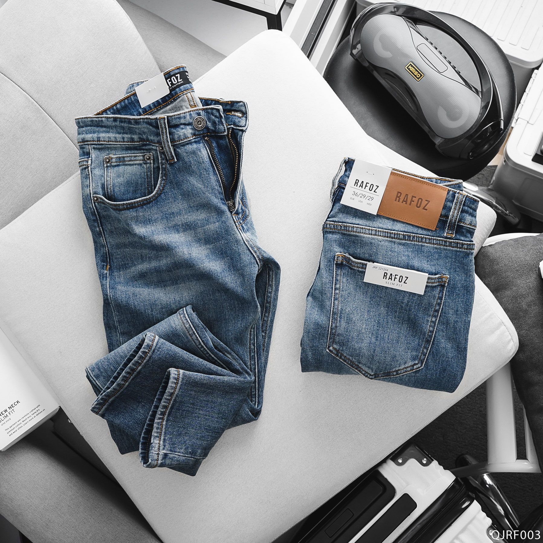  Quần jean RAFOZ 254 Classic blue wash - 003 