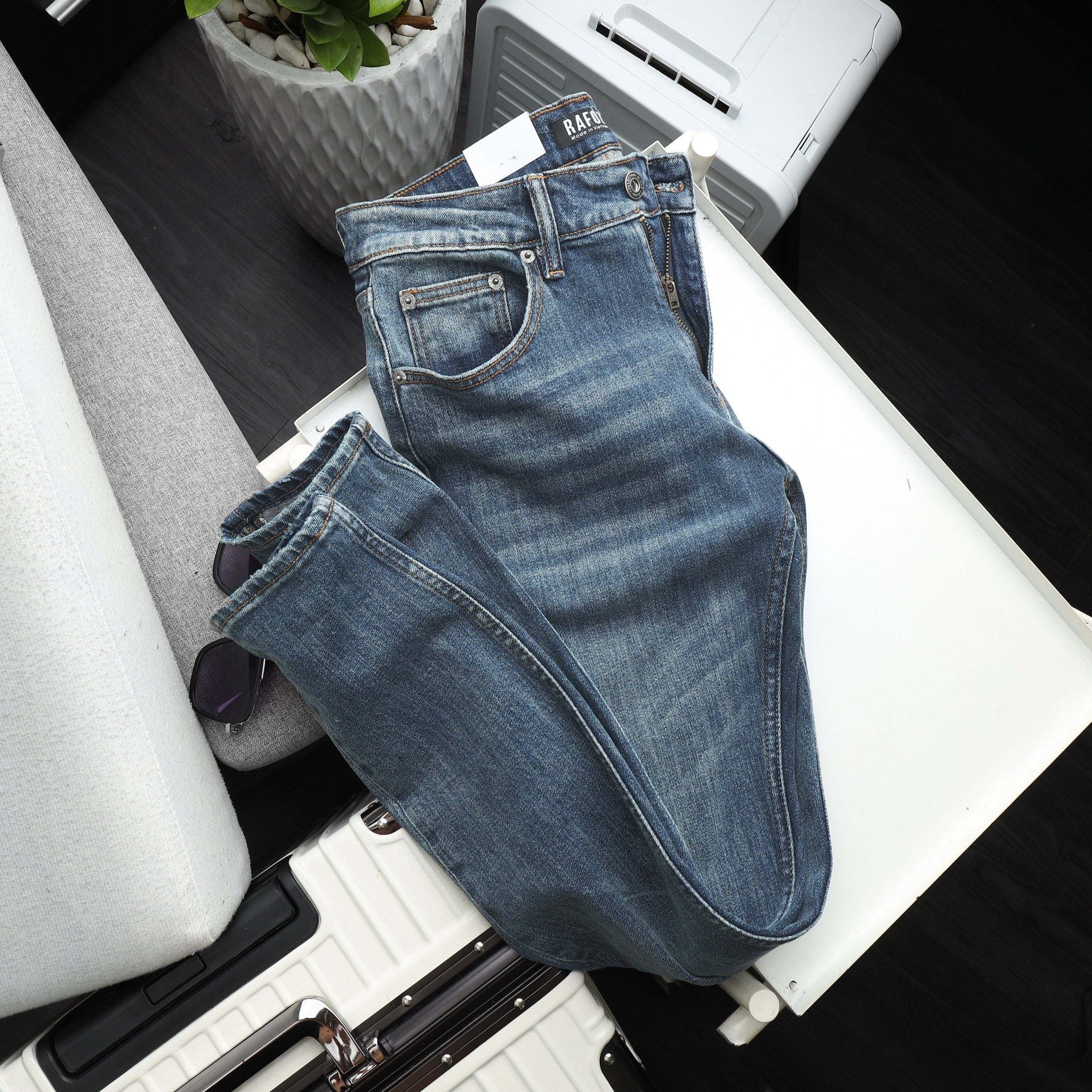  Quần jean RAFOZ slimfit 954 Blue wash - 002 