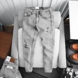  Quần jean RAFOZ Xám nhạt rách - 007 