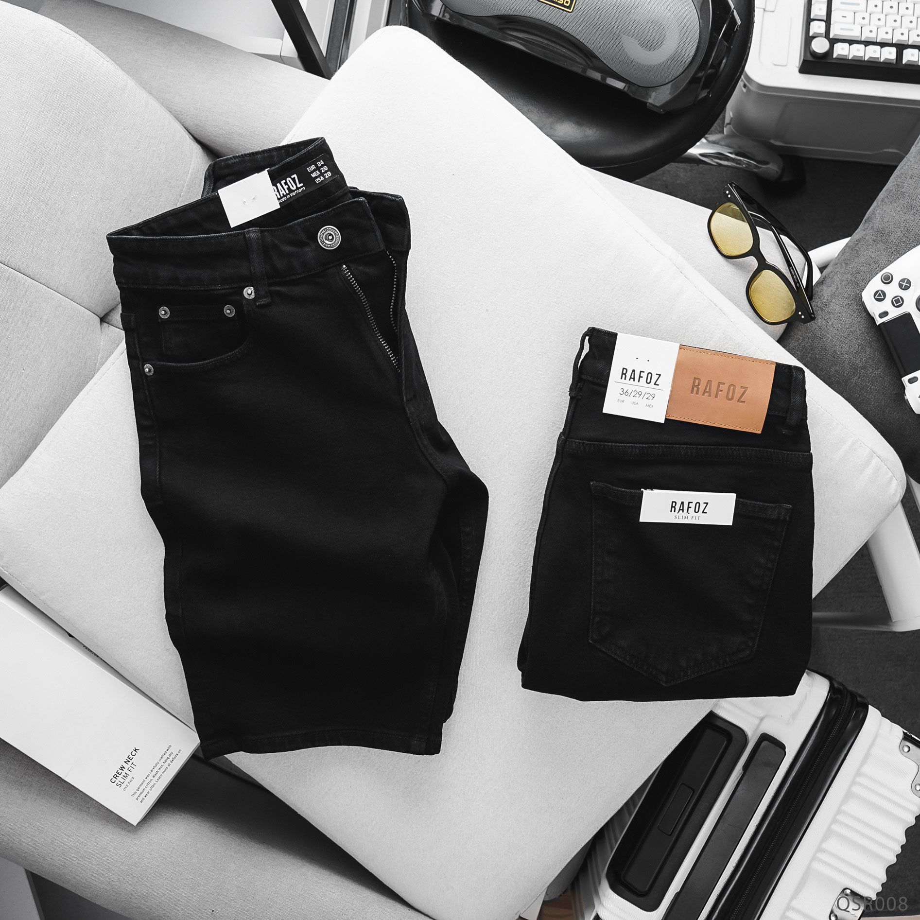  Quần short jean basic slim RAFOZ - 008 