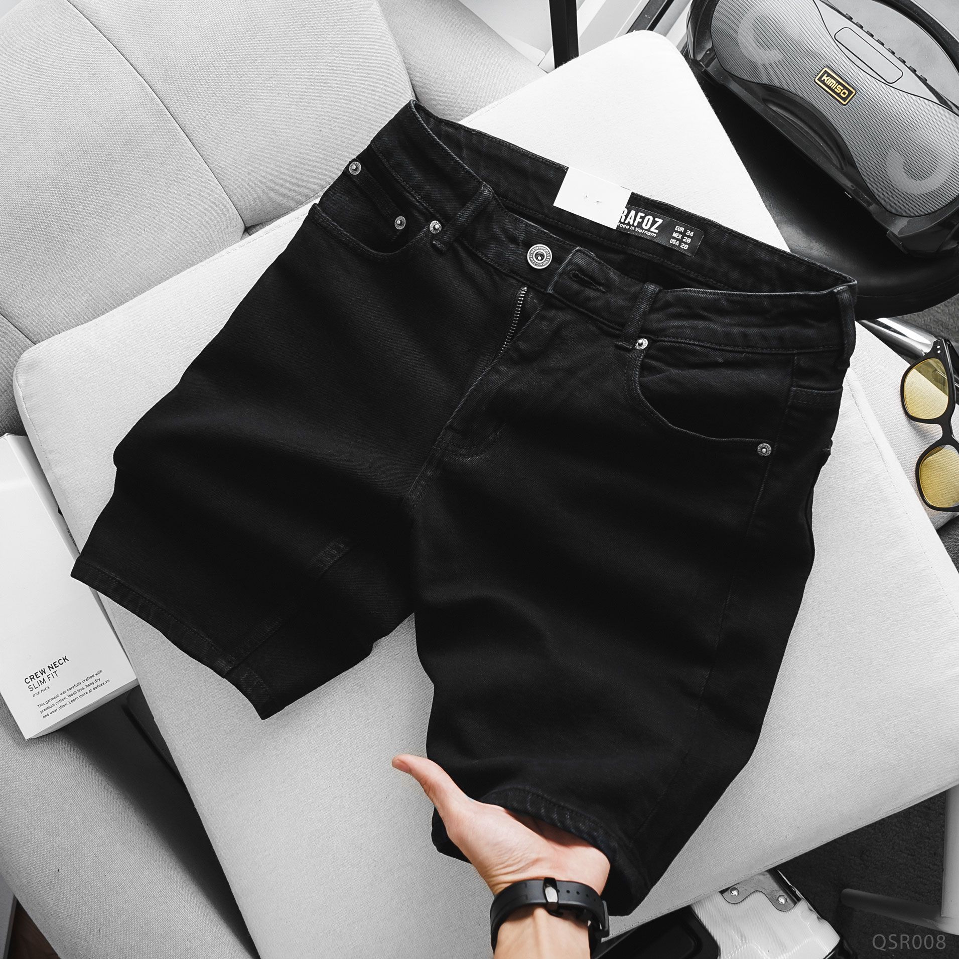  Quần short jean basic slim RAFOZ - 008 