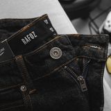  Quần short jean RAFOZ đen muối tiêu - 010 