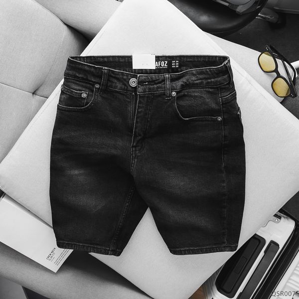  Quần short jean RAFOZ slim Xám wash - 007 
