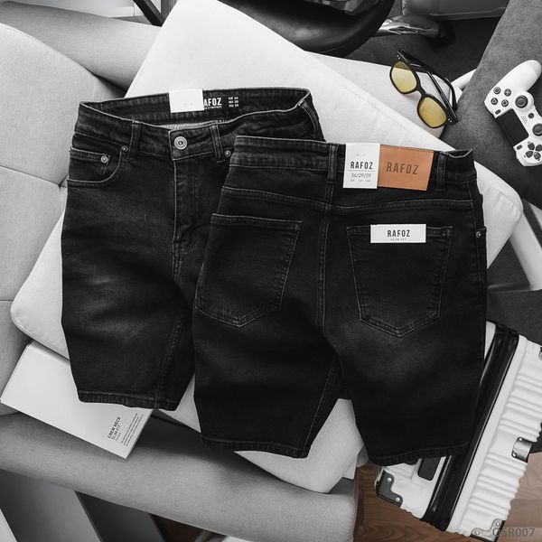  Quần short jean RAFOZ slim Xám wash - 007 