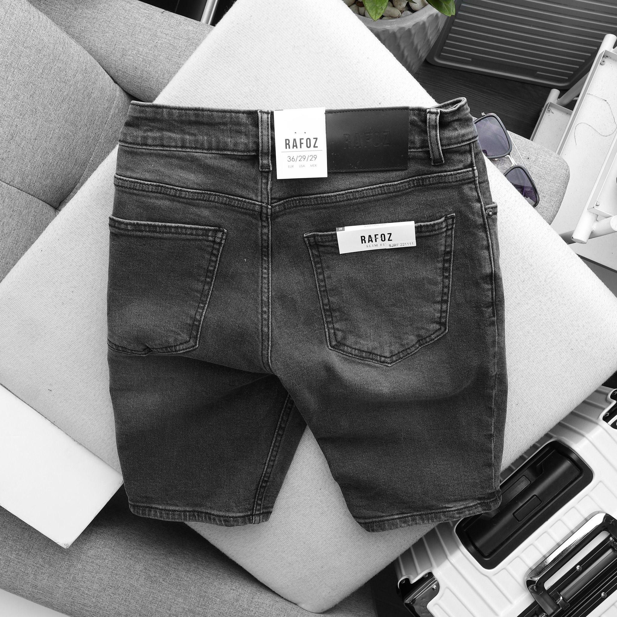  Quần short jean RF trơn 3m - 220249 
