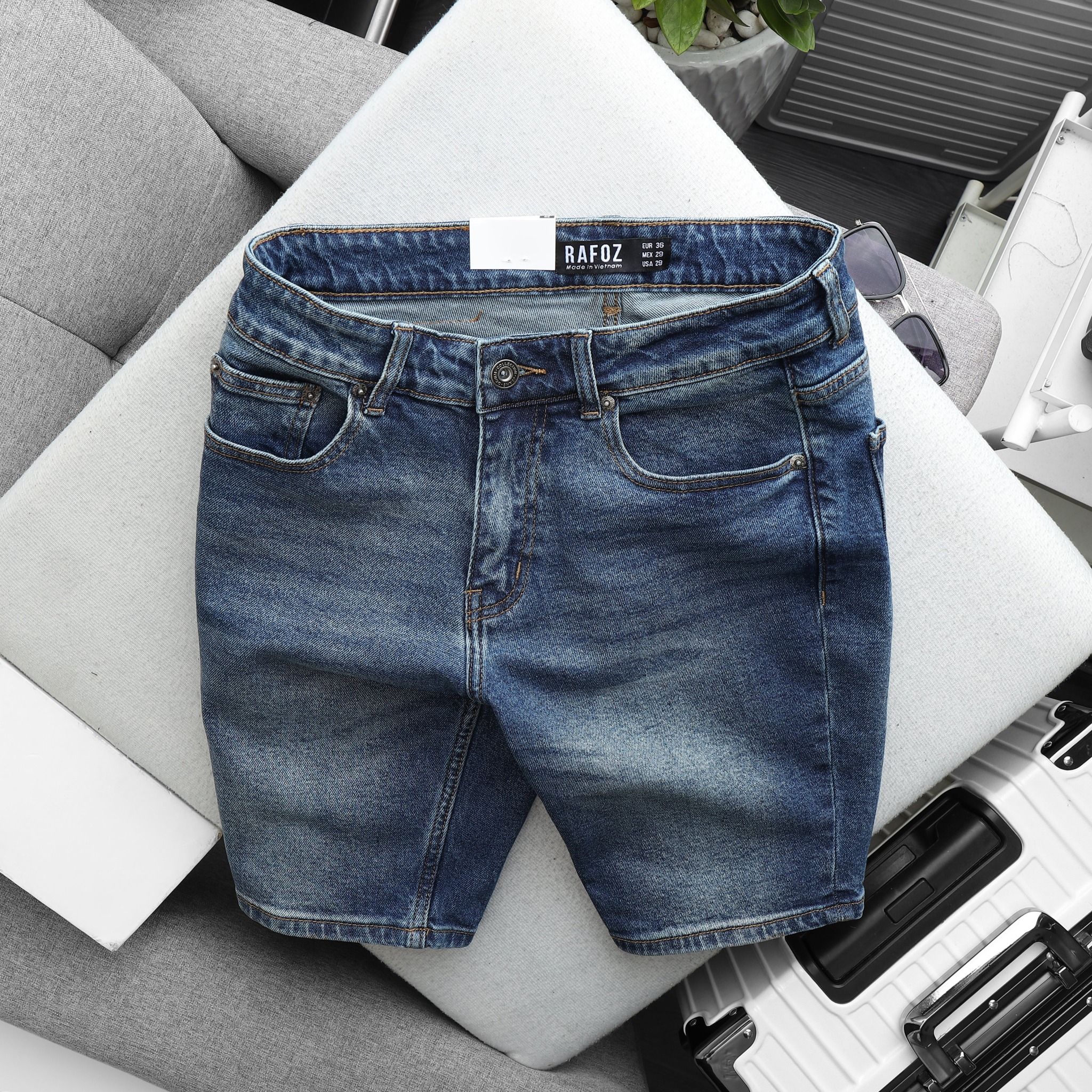  Quần short jean RF trơn 3m - 220249 