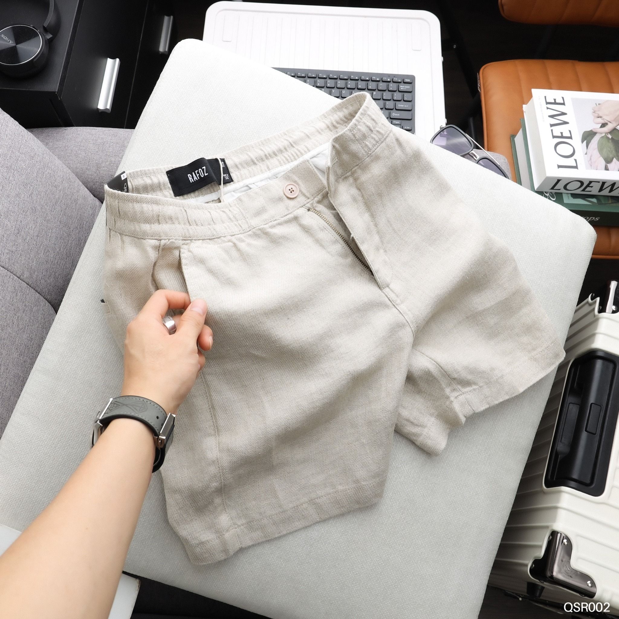  Short linen lưng thun RAFOZ - 002 