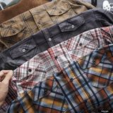  Áo sơ mi cotton BTN caro 4M 