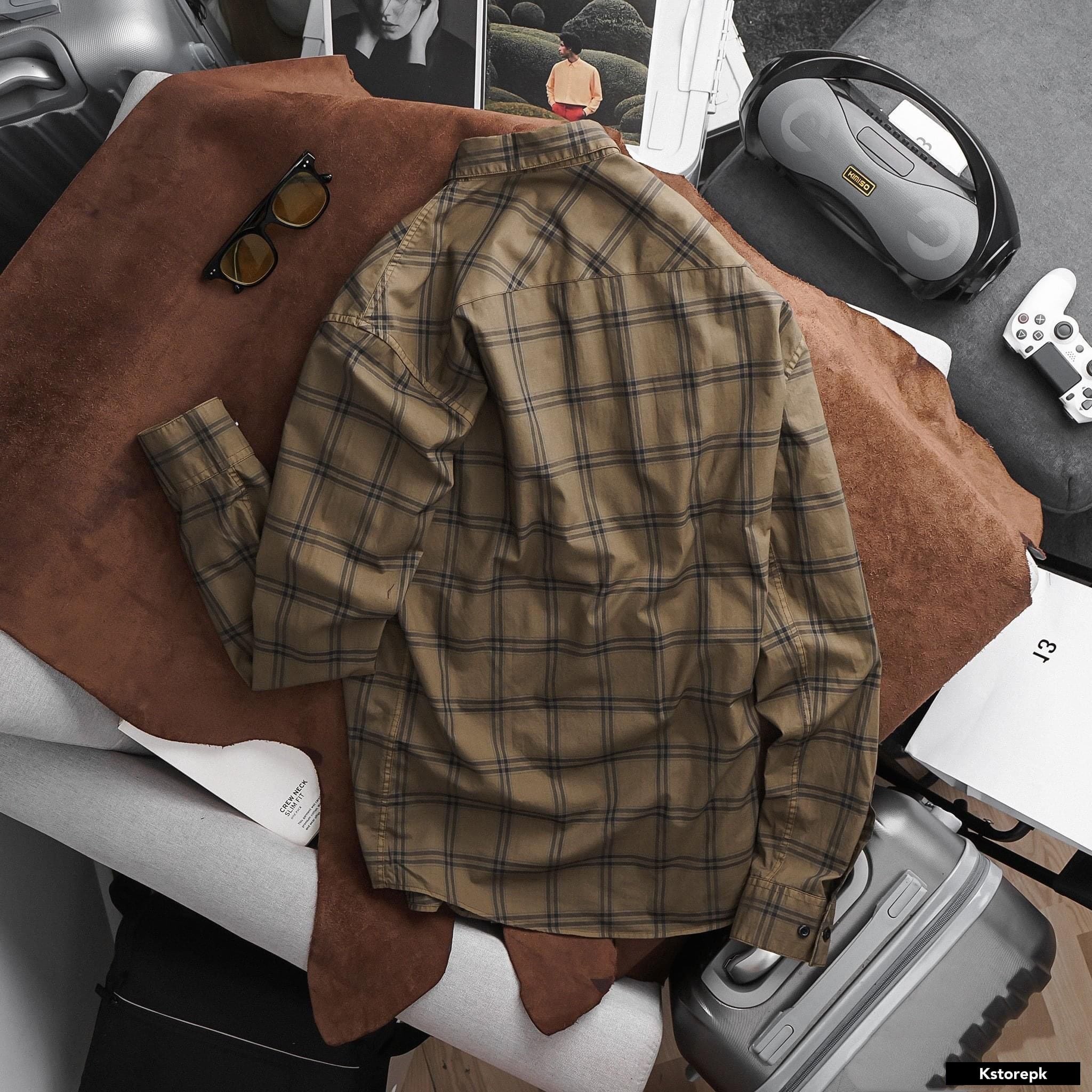  Áo sơ mi cotton BTN caro 4M 