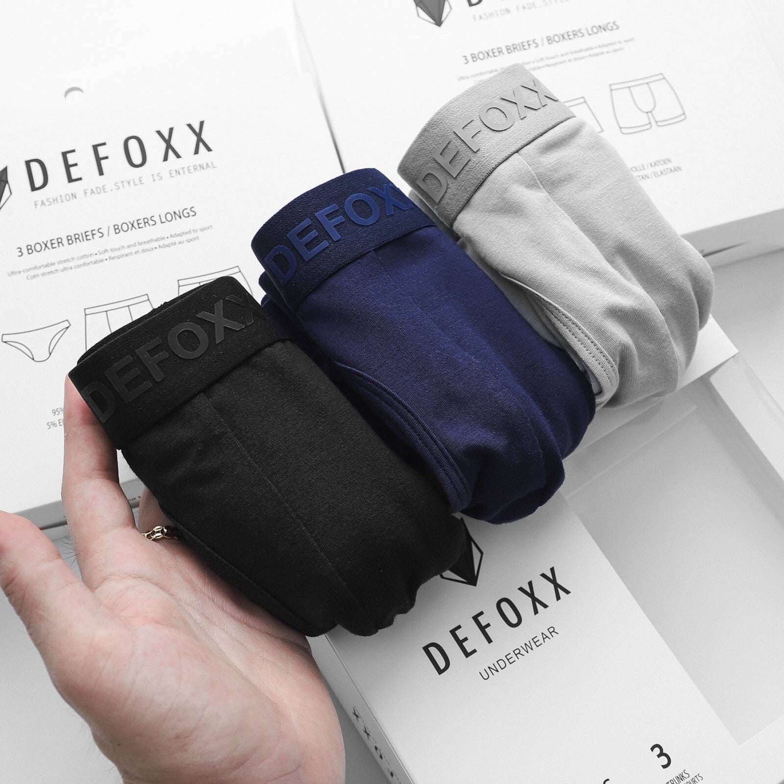  Quần boxer DF trơn ( 3C / 1SET) 