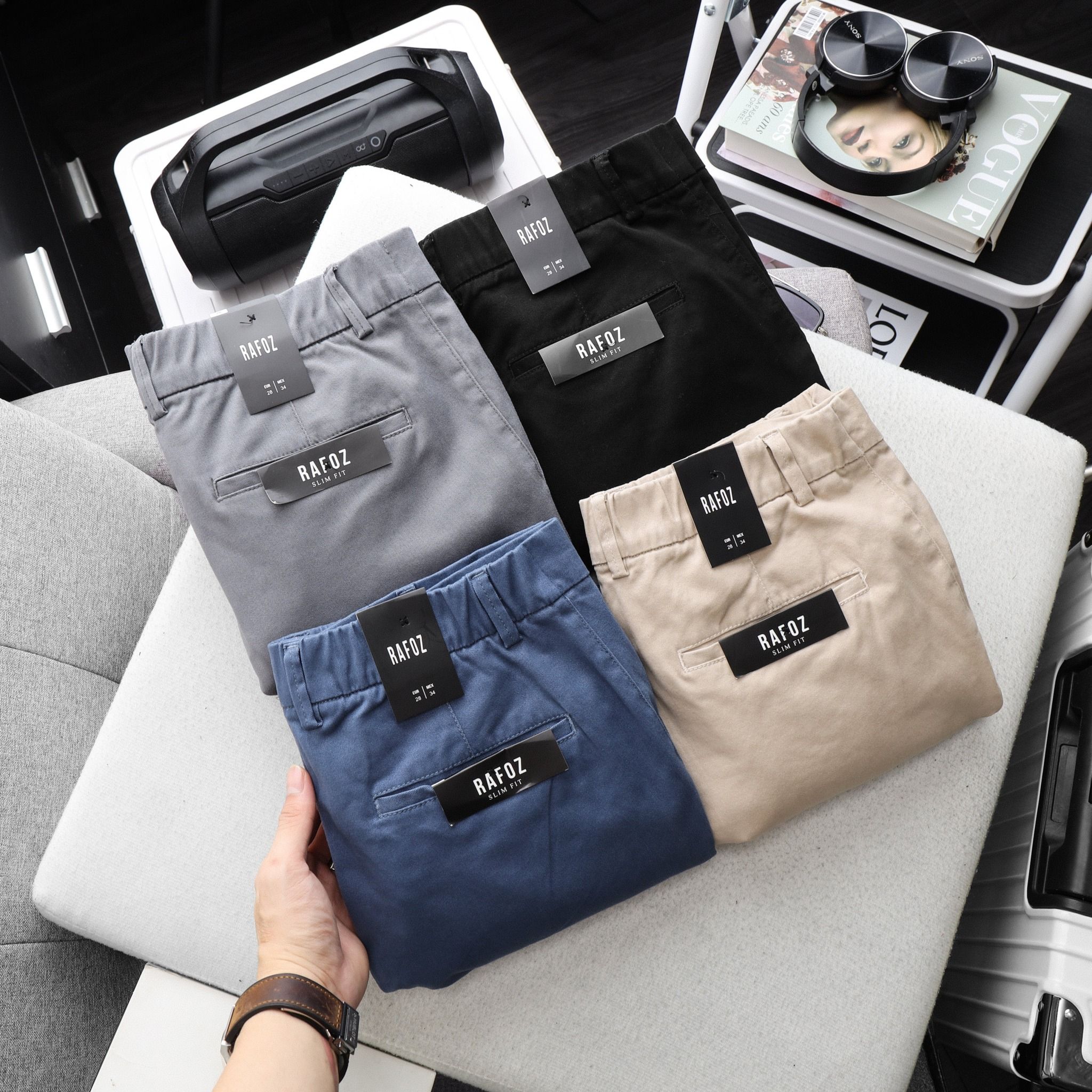  Quần kaki lưng thun RAFOZ 4M - 220241 