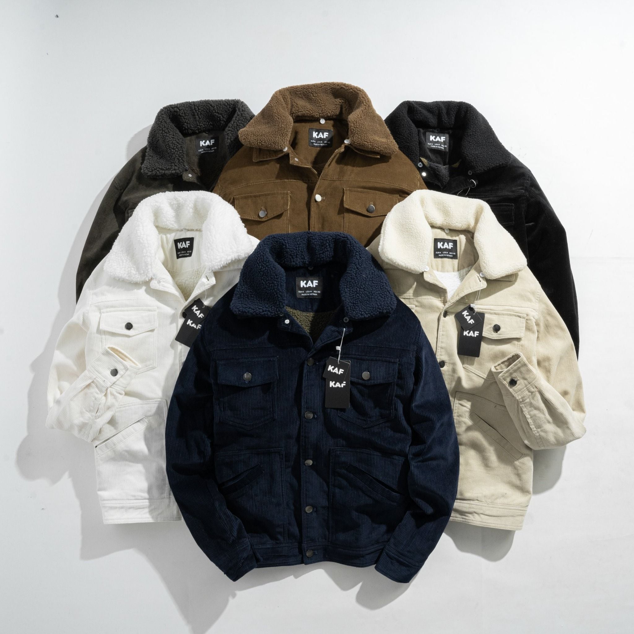  Áo khoác nhung lót lông KF 6M 