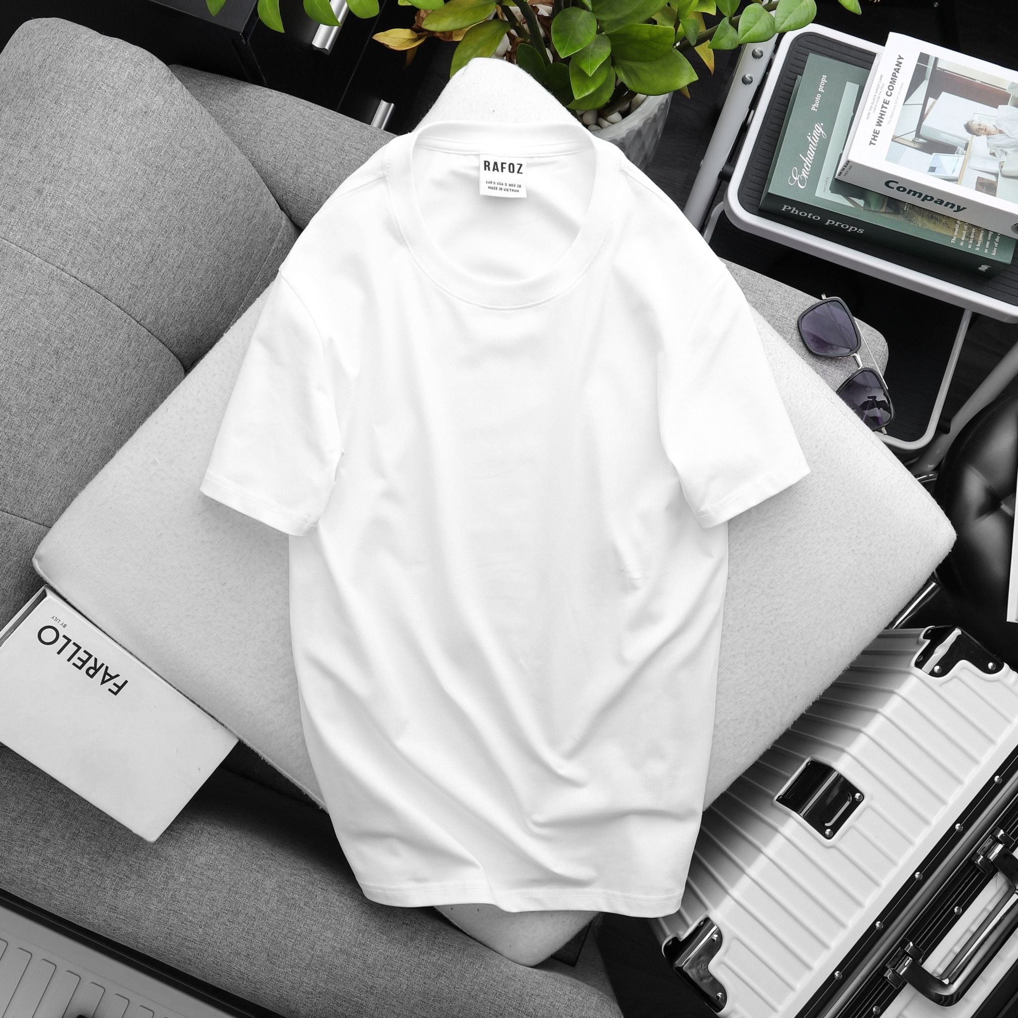  Áo thun trơn RAFOZ 10M - 220262 