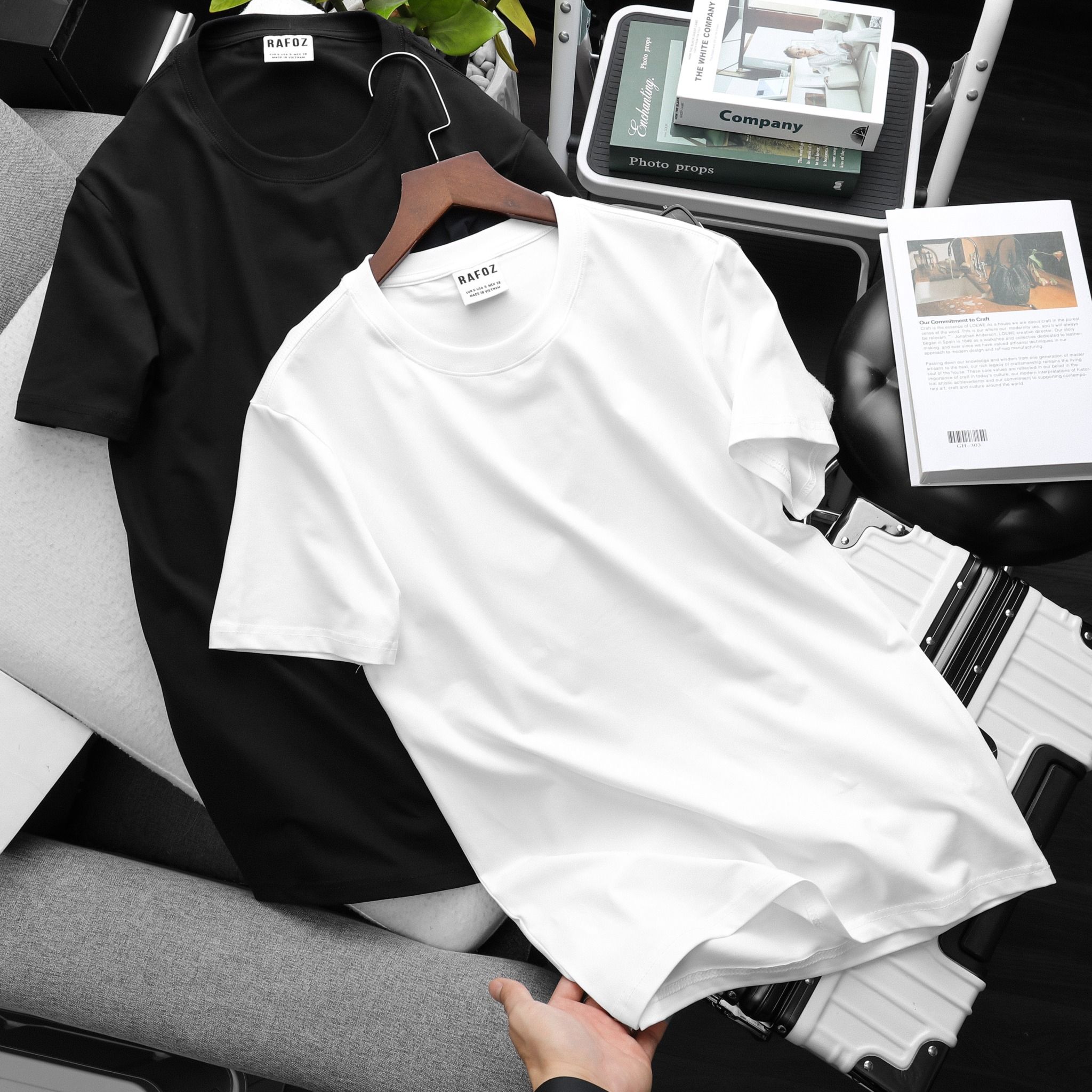  Áo thun trơn RAFOZ 10M - 220262 