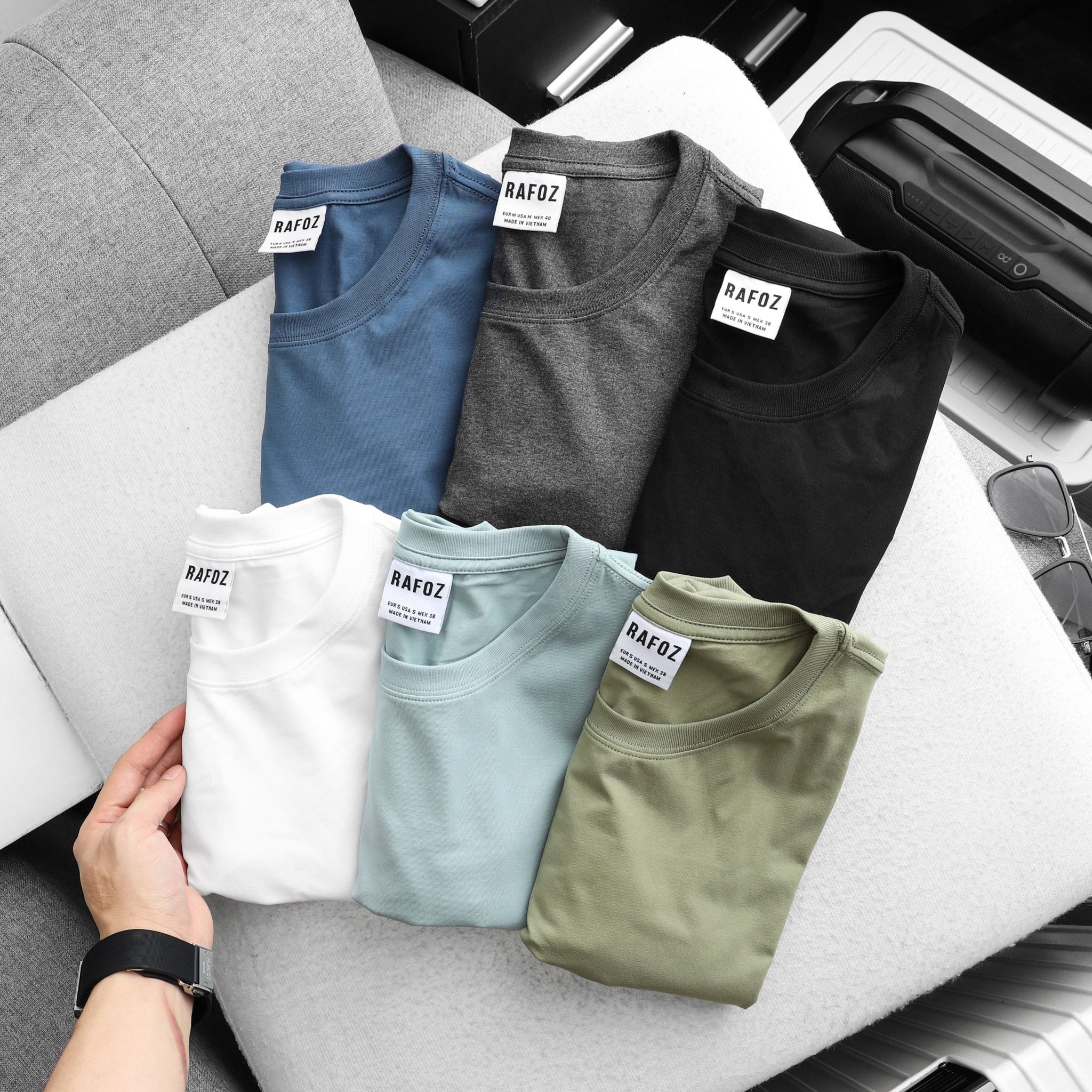  Áo thun trơn RAFOZ 10M - 220262 