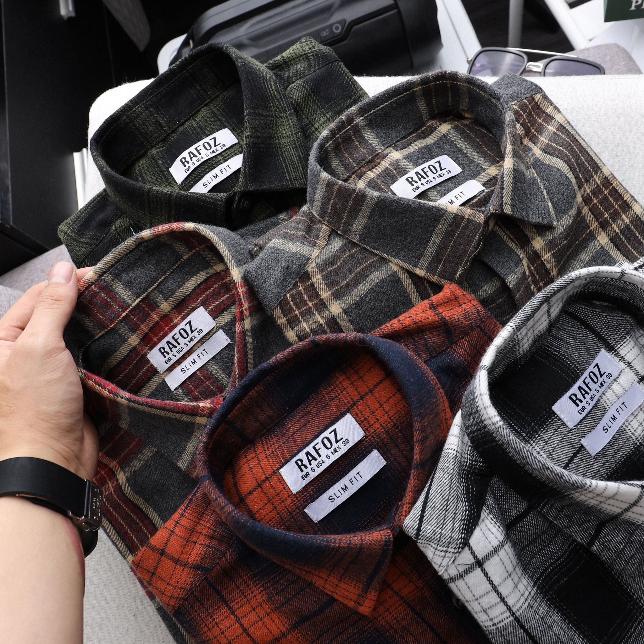  Áo sơ mi dạ Caro RAFOZ 5m - 220269 