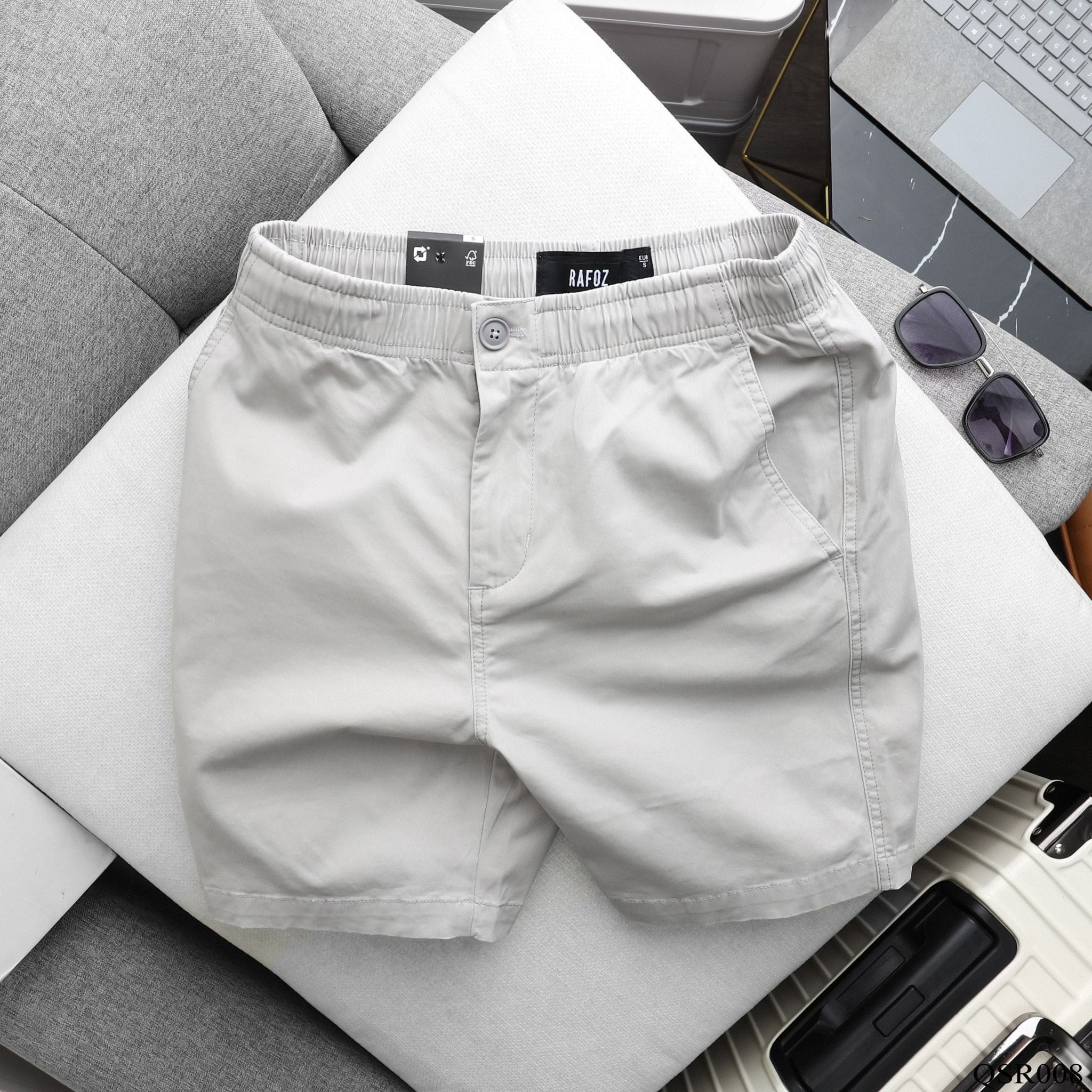  Short kaki slimfit lưng thun RAFOZ - 006 
