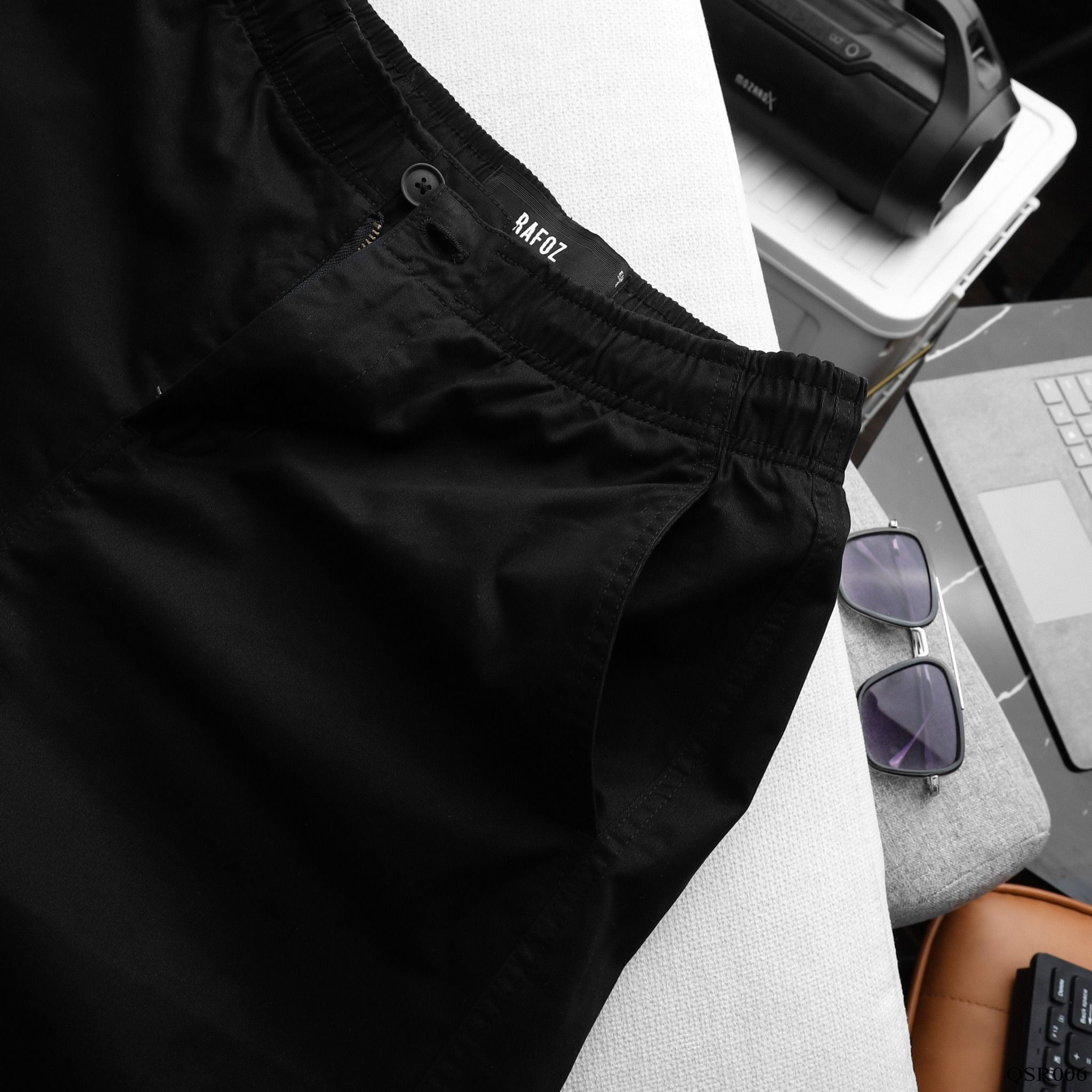  Short kaki slimfit lưng thun RAFOZ - 006 