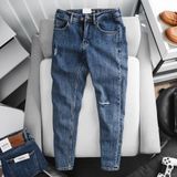  Quần jean RAFOZ 619 Xanh đậm rách - 006 
