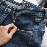  Quần jean RAFOZ 619 Xanh đậm rách - 006 