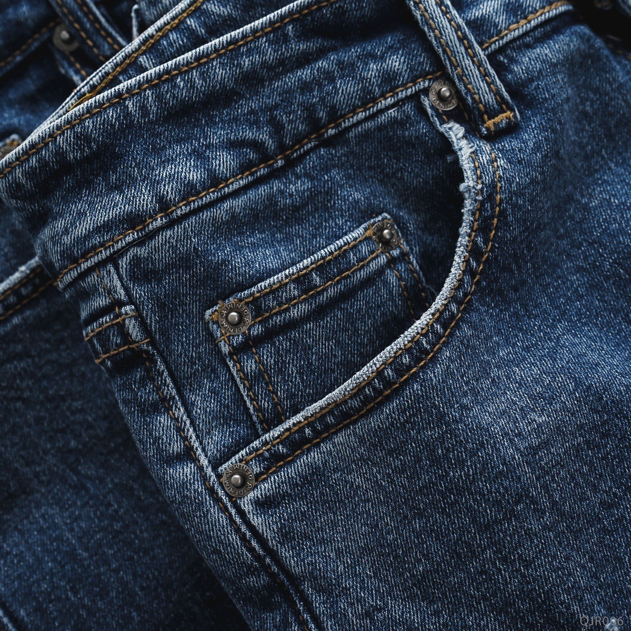  Quần jean RAFOZ 619 Xanh đậm rách - 006 